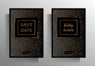 save the date and wedding invitation