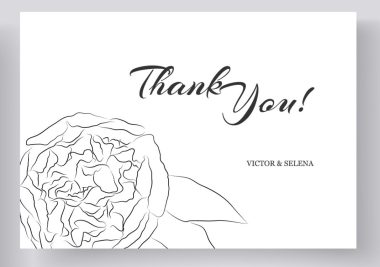 thank you card wedding