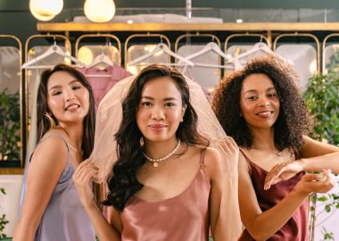 women in silky pajamas