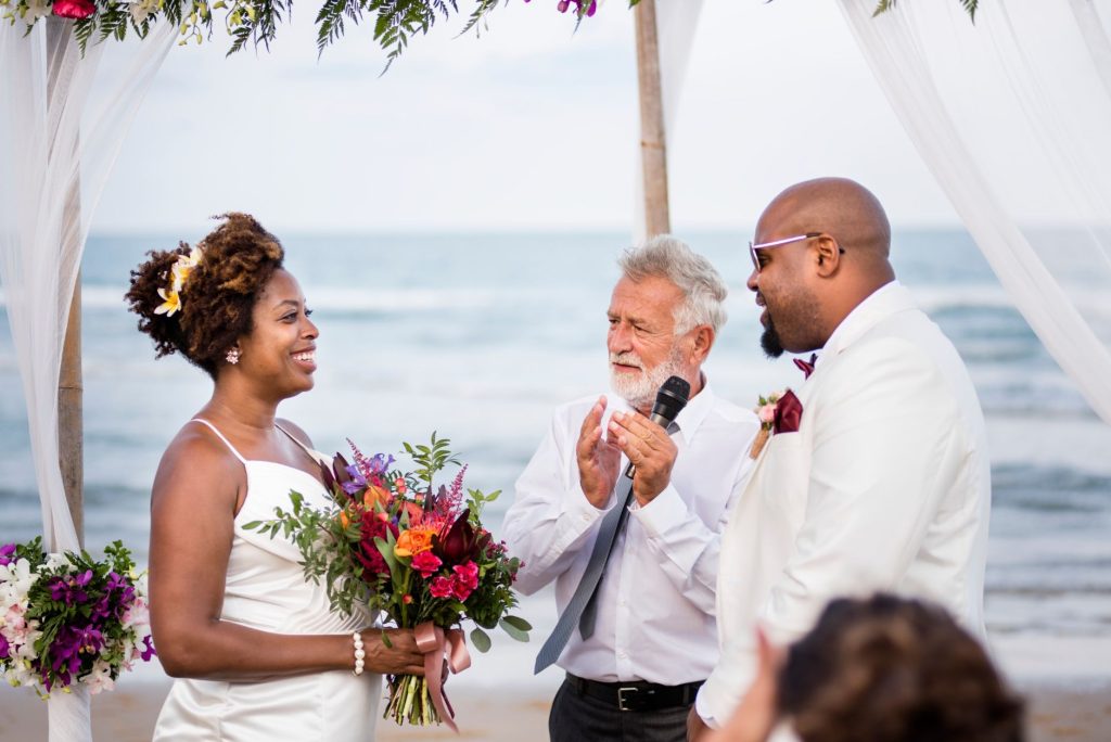 wedding on a beach