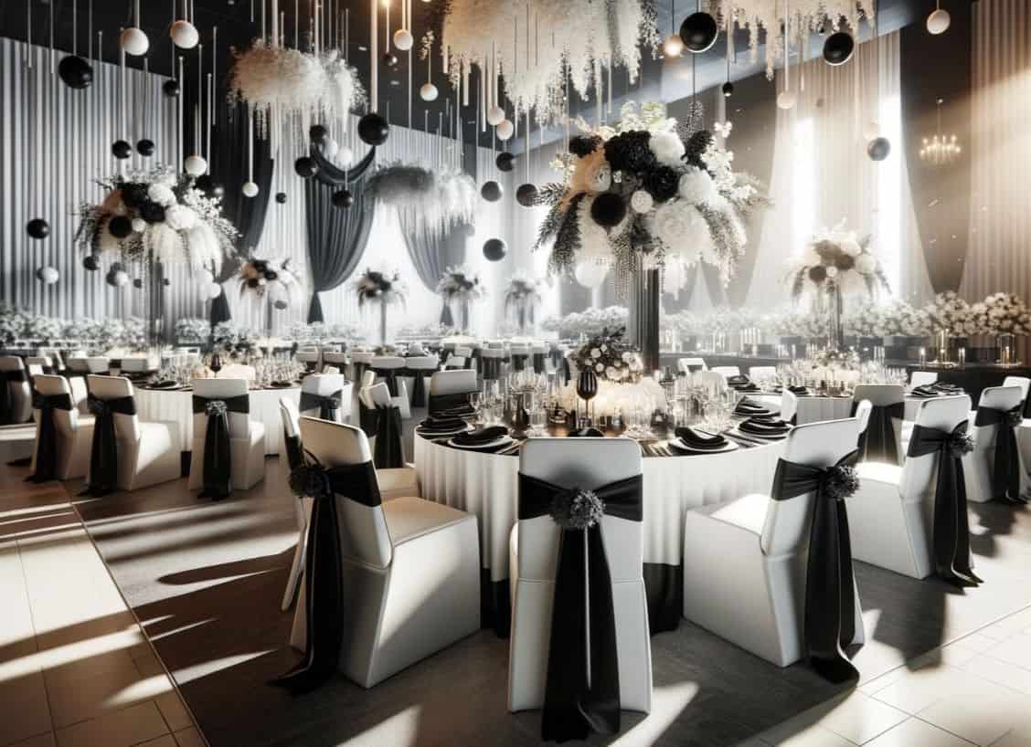 Classic Black and White Wedding Theme Ideas