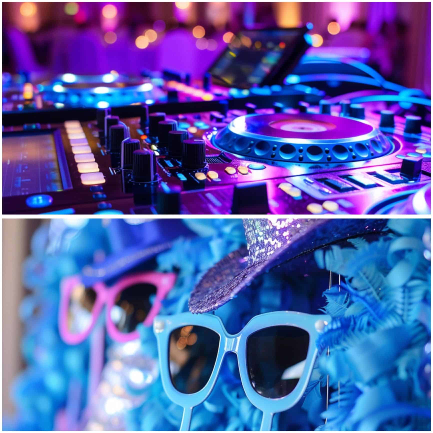 blue and purple wedding theme ideas for entertainment