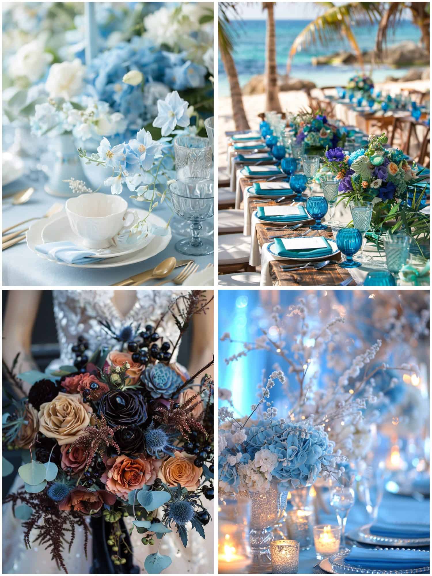 blue wedding ideas for every season