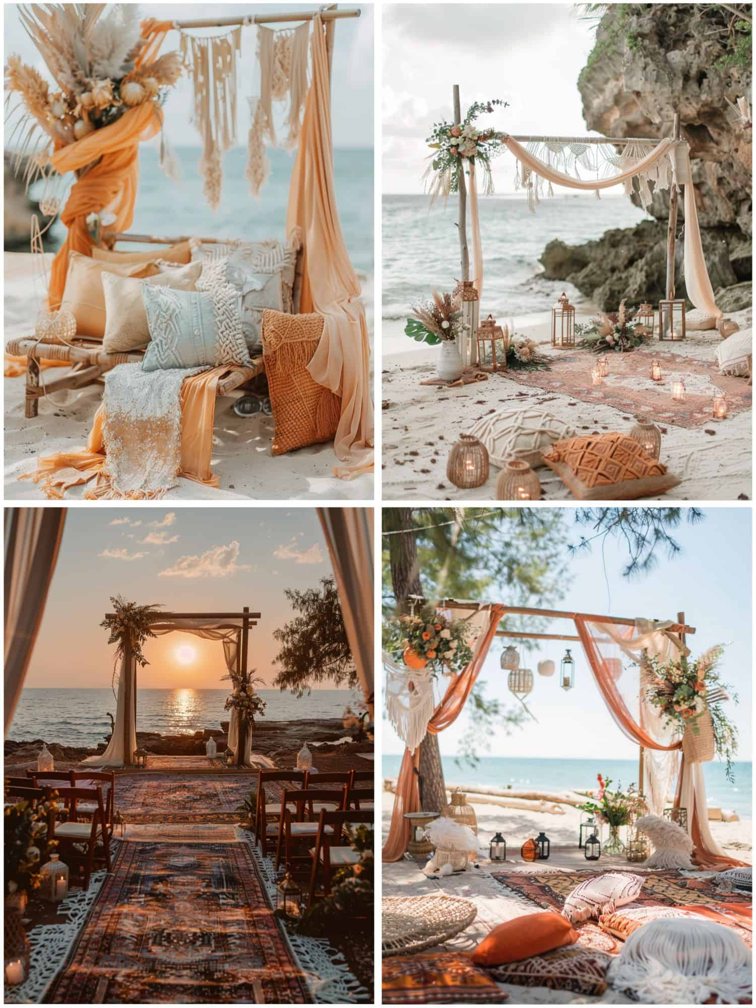 boho chic beach wedding