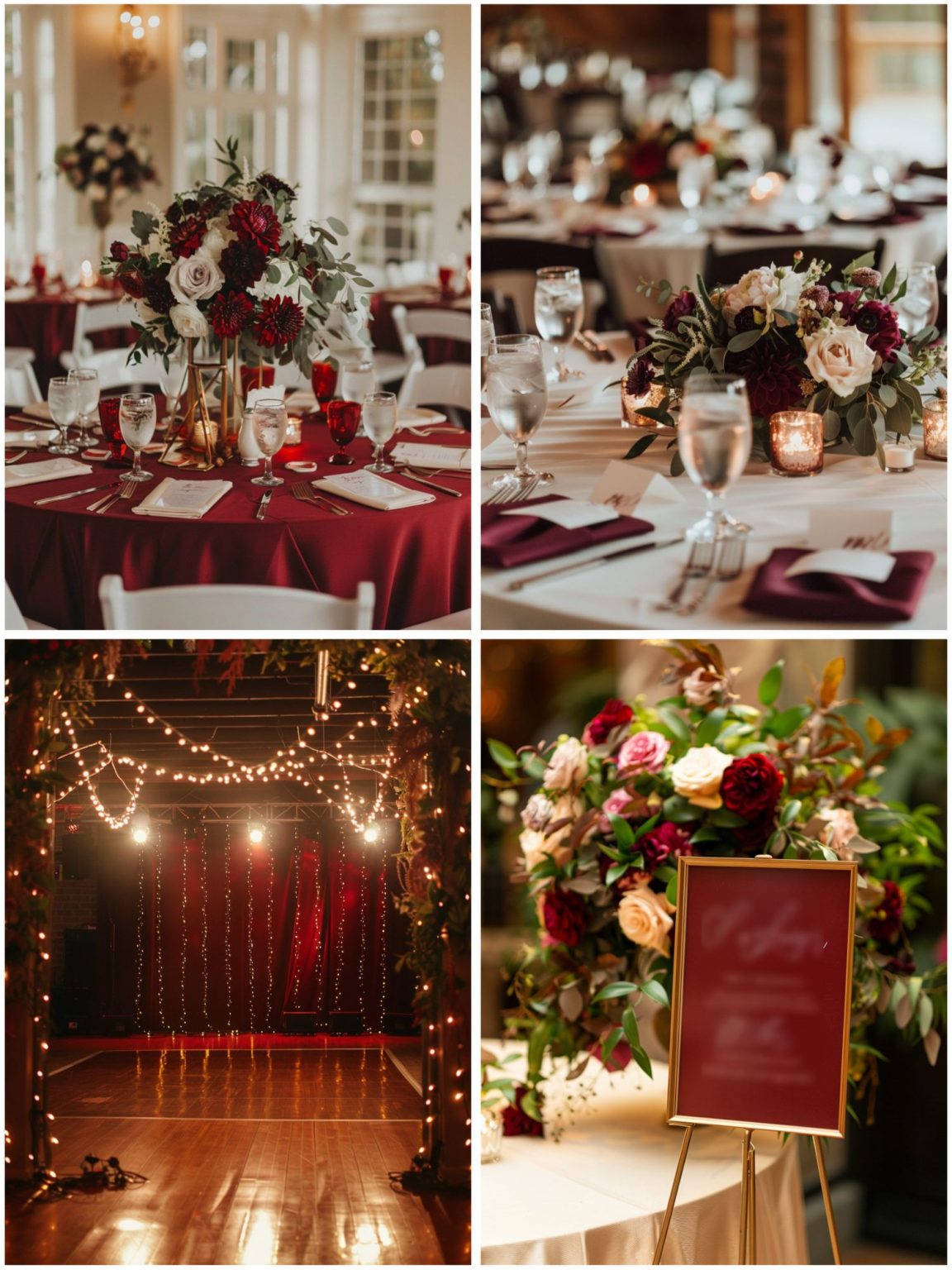 Rich Burgundy Wedding Theme Ideas for Depth