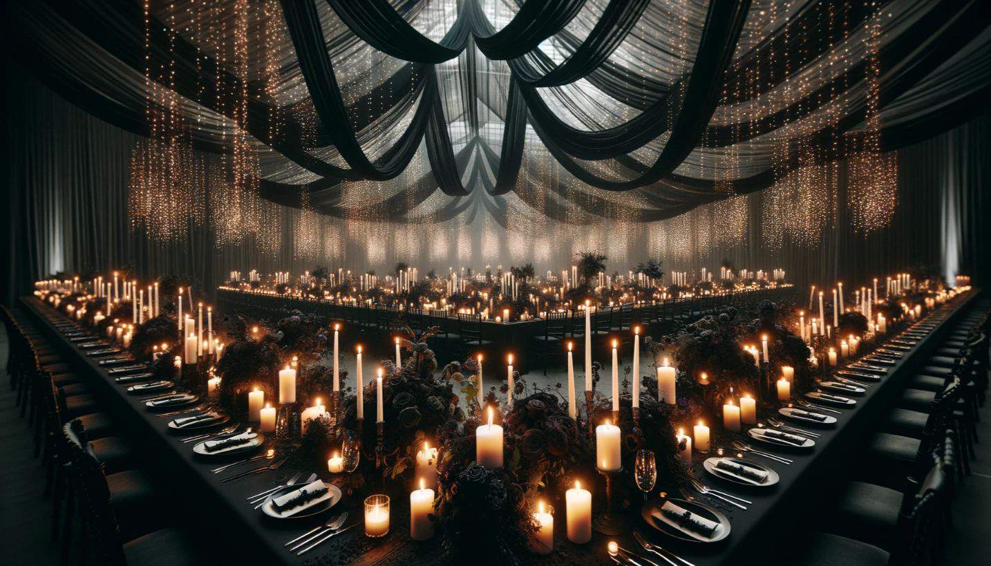 Sophisticated Black Wedding Theme Ideas for Elegance