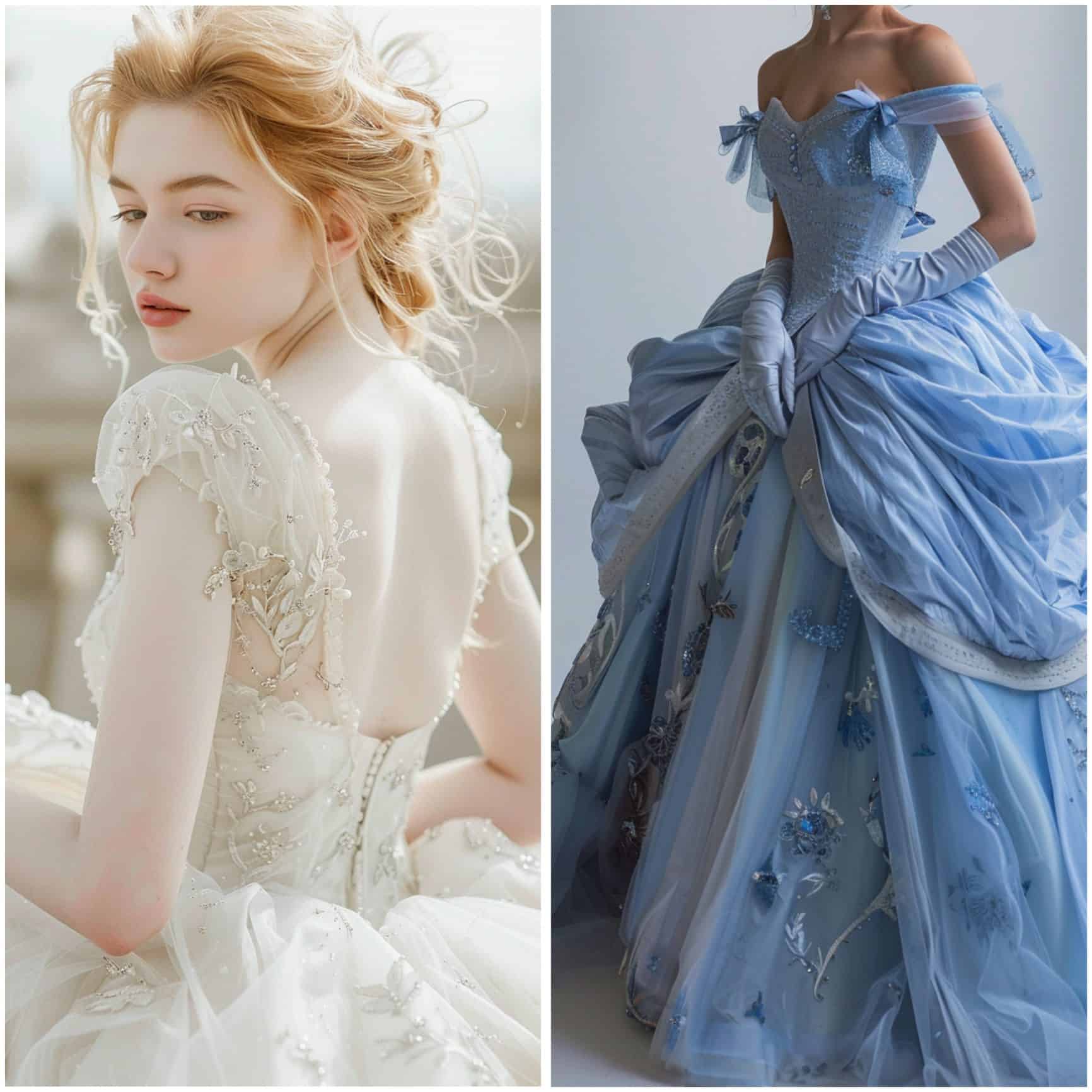 cinderella-inspired wedding attire