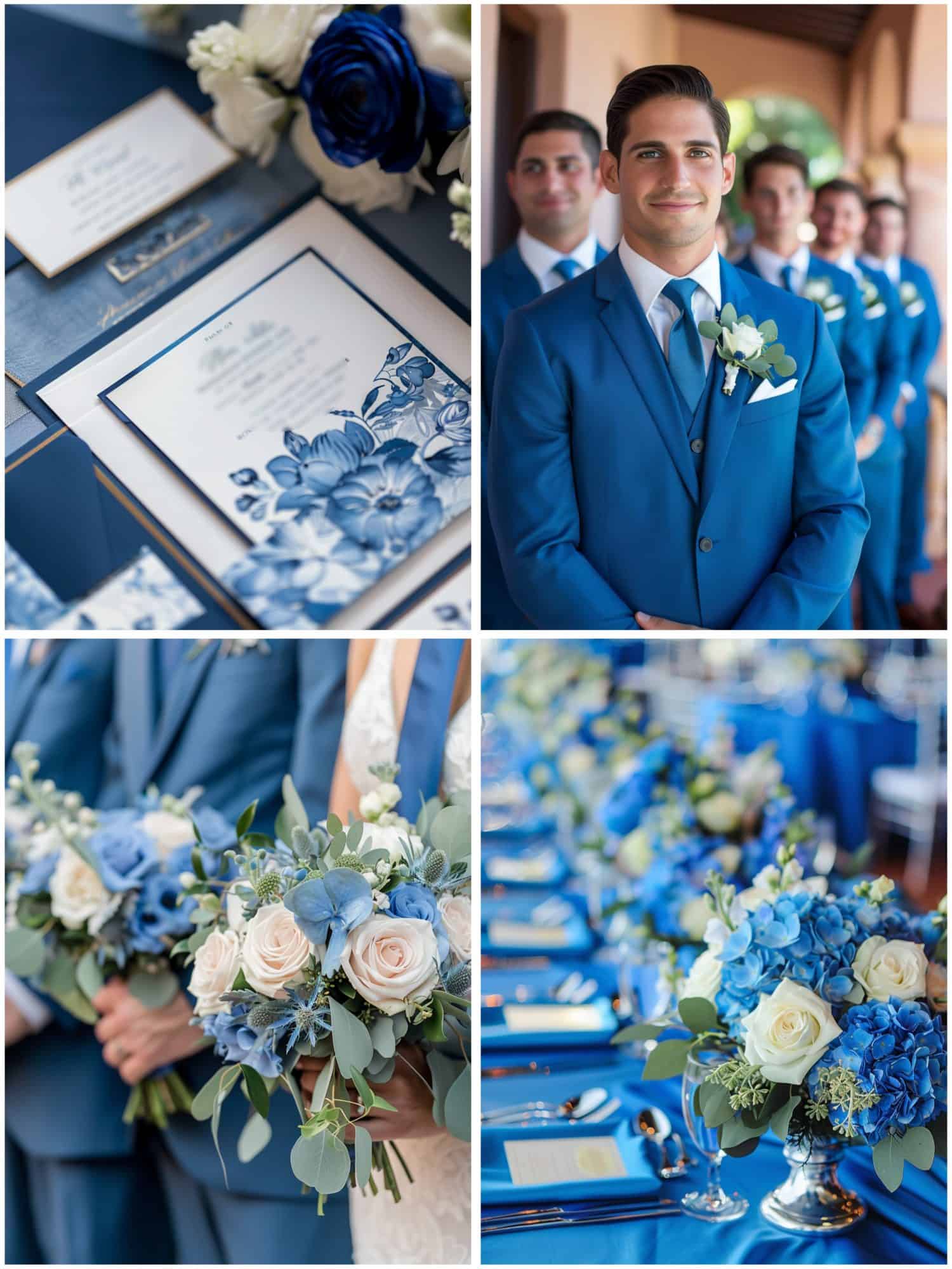 classic and romantic blue wedding theme ideas