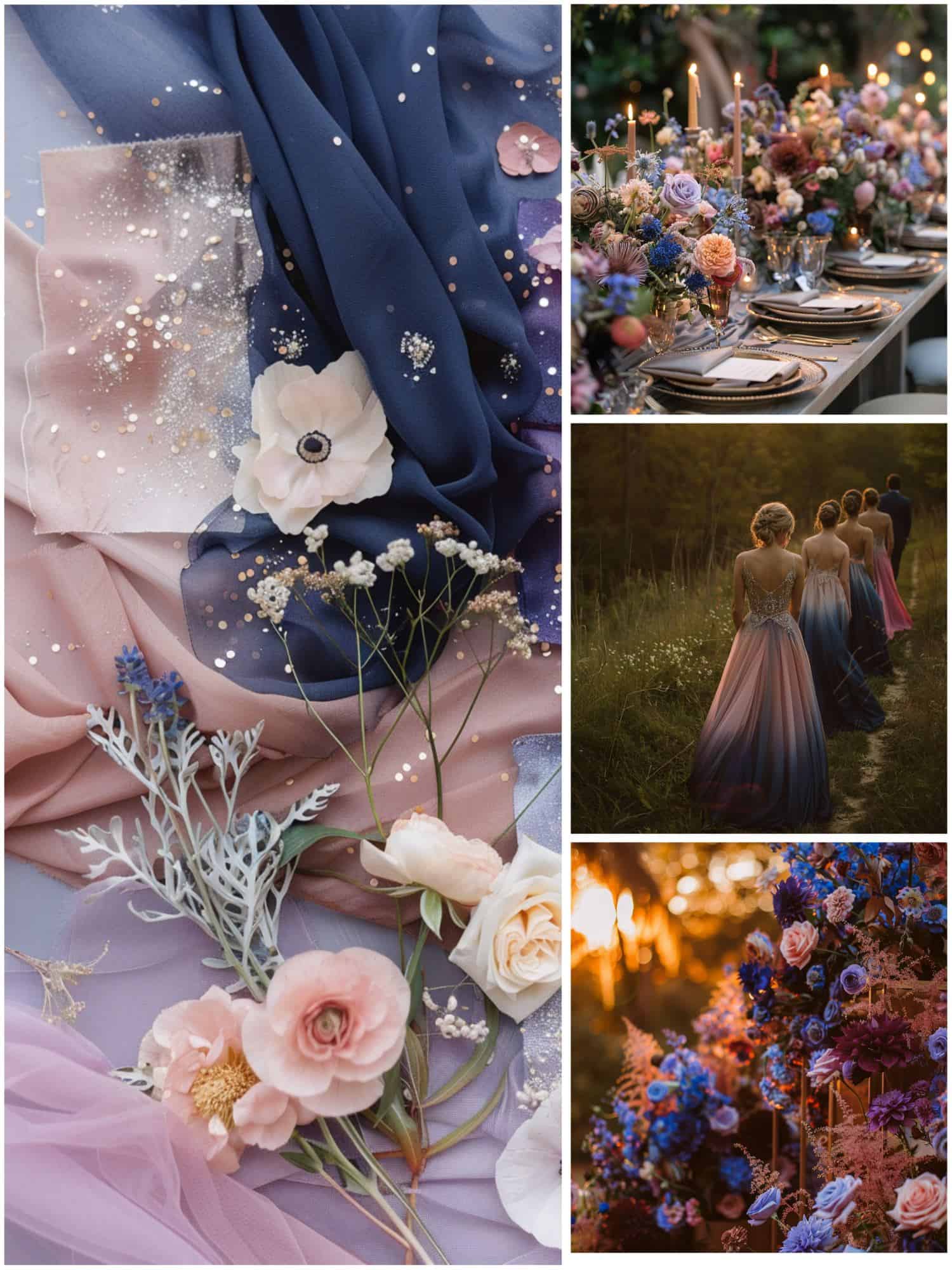 color palette for a twilight wedding theme