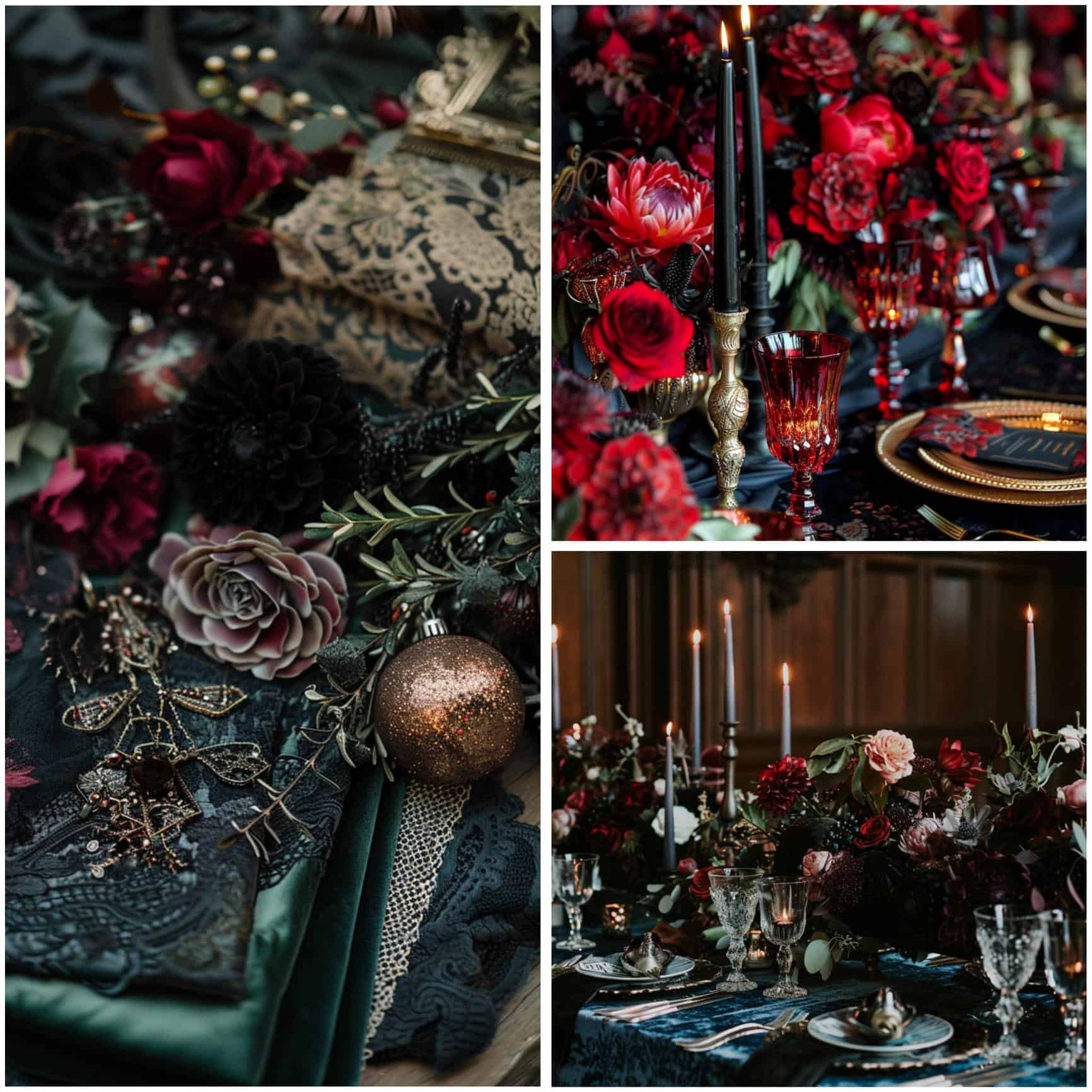 color palette ideas for a gothic wedding