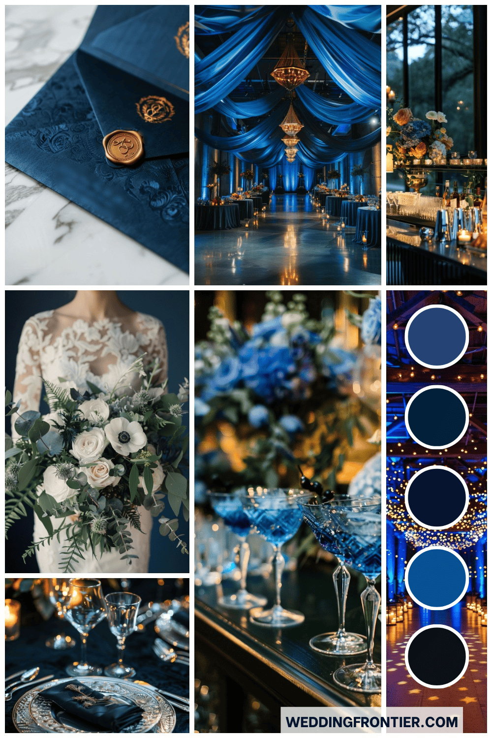 Elegant Dark Blue Wedding Theme Ideas to Adore
