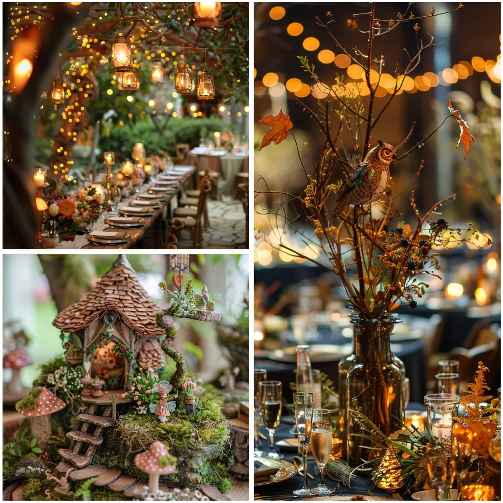 decor for an enchanted forest wedding