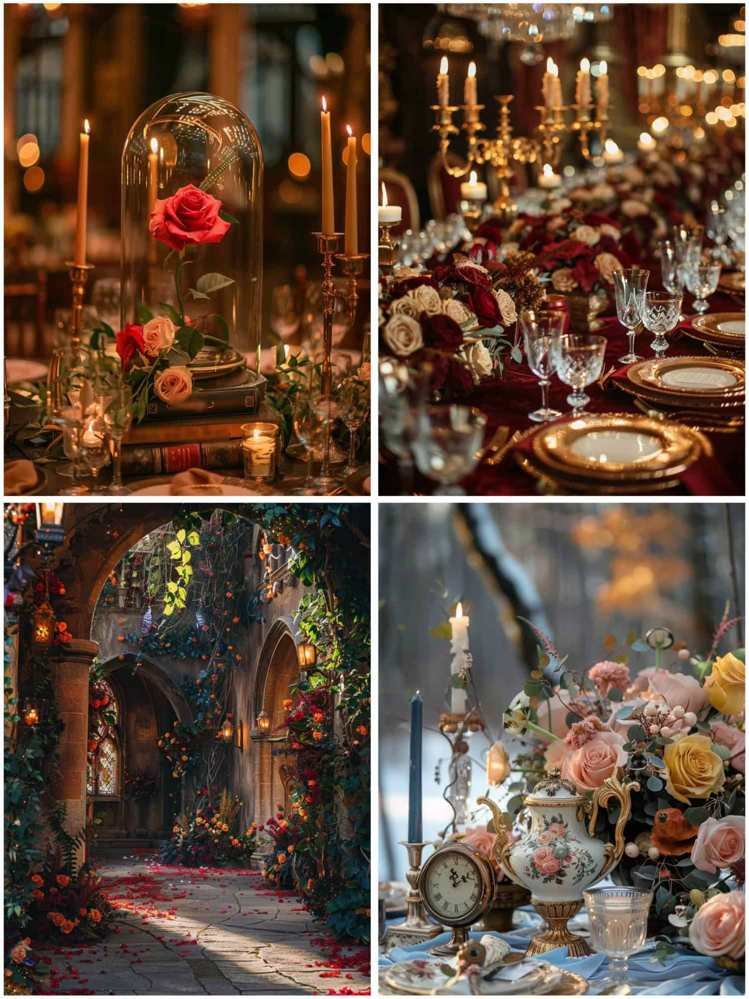 decor for beauty and the beast wedding