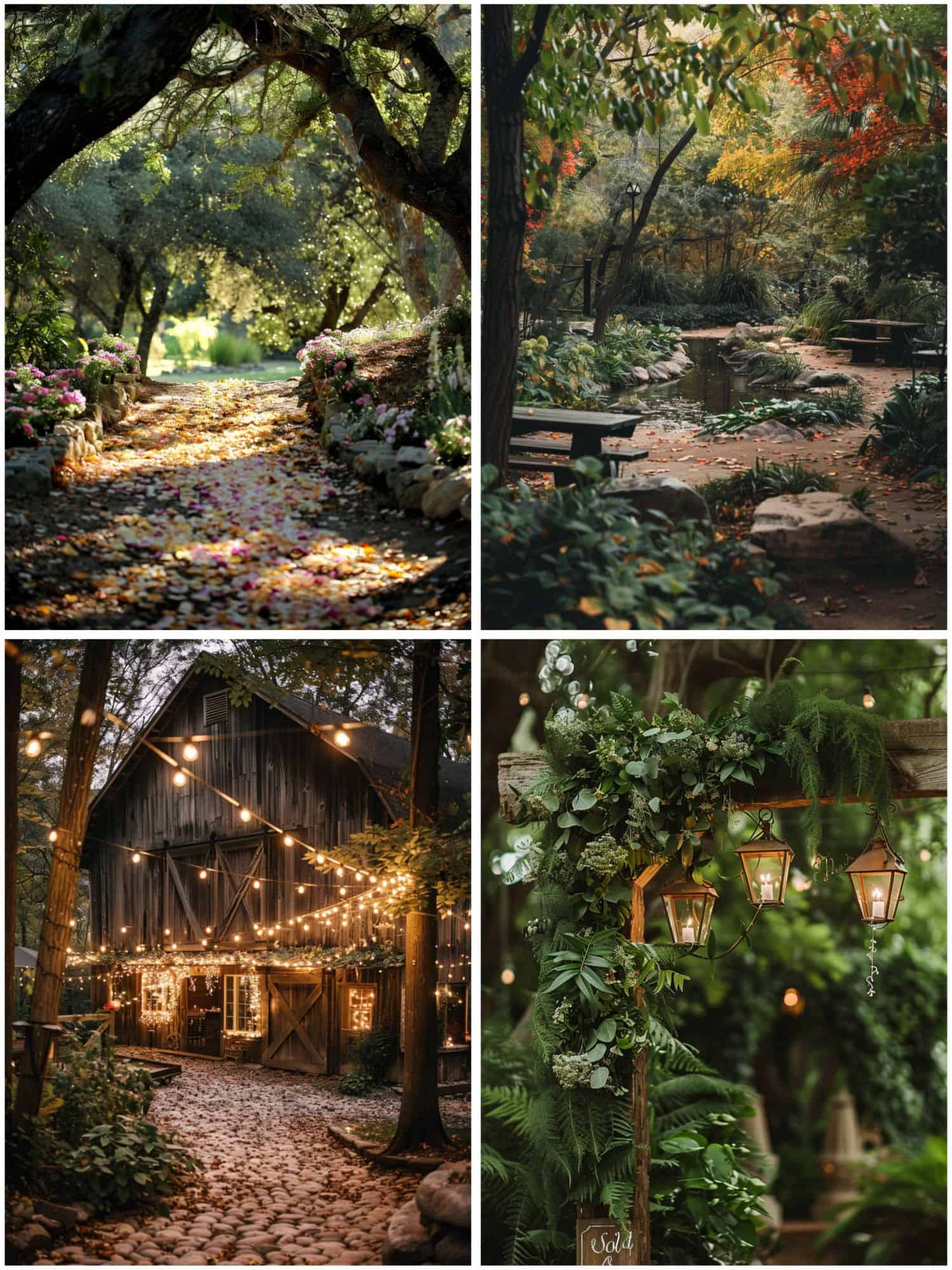 enchanted forest wedding theme ideas for venue