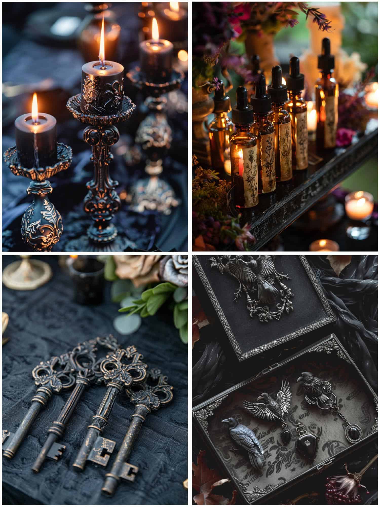 gothic wedding theme ideas for wedding favors