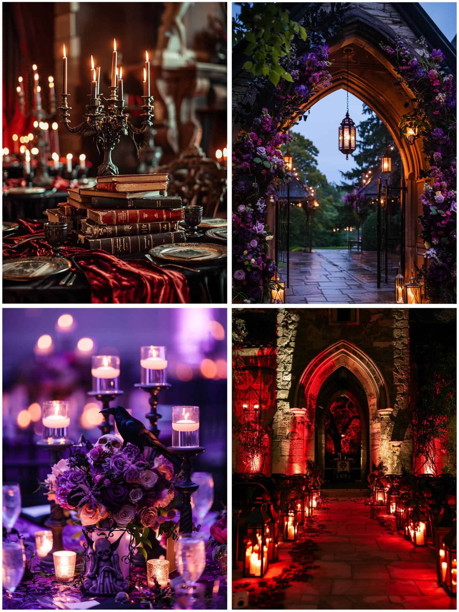 gothic wedding theme ideas