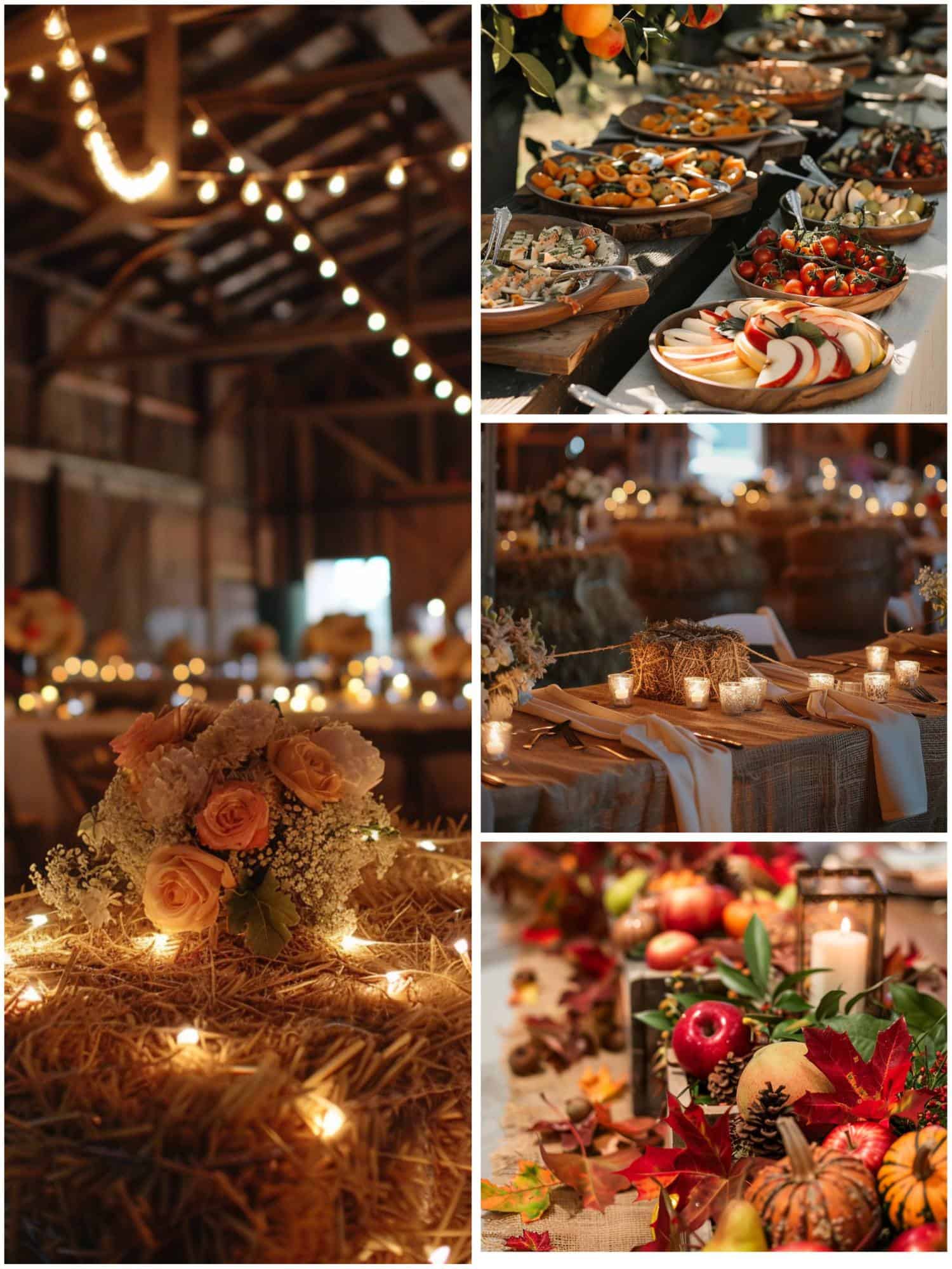 harvest chic-themed autumn wedding