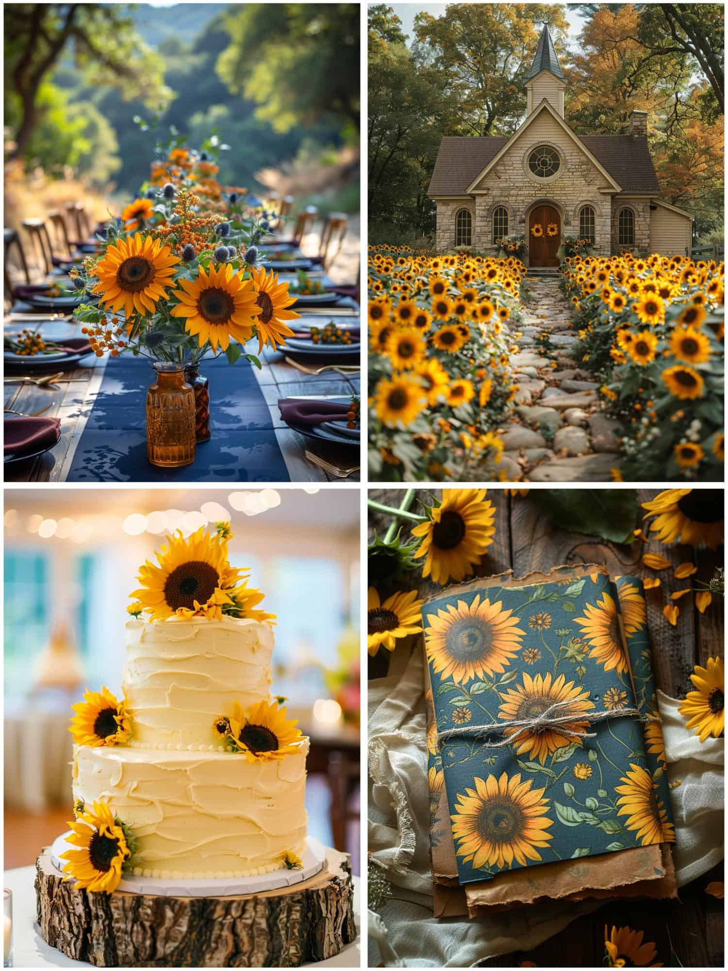 ideas for a sunflower-themed wedding