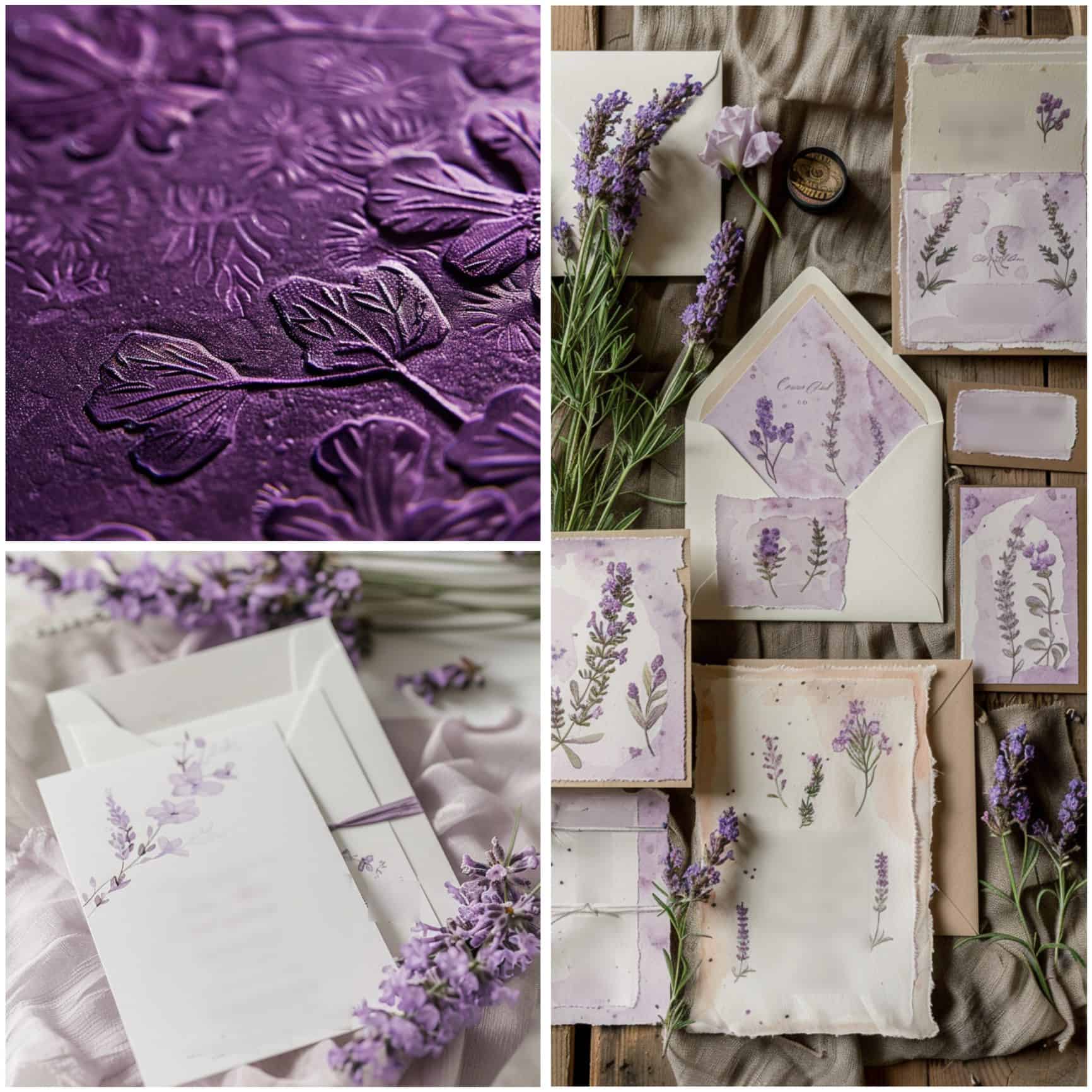 lavender wedding theme ideas for invitations