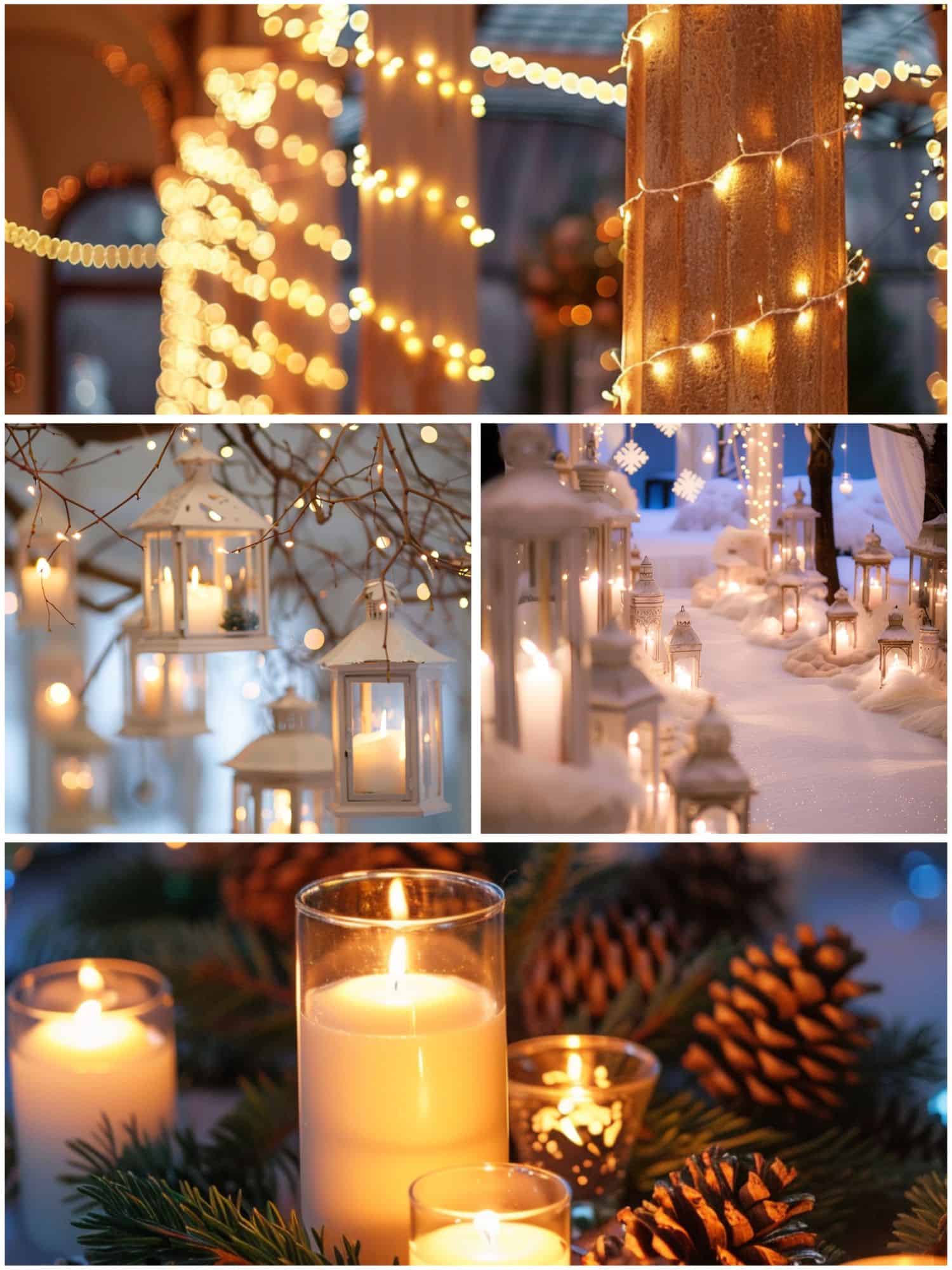 lighting ideas for winter wonderland wedding