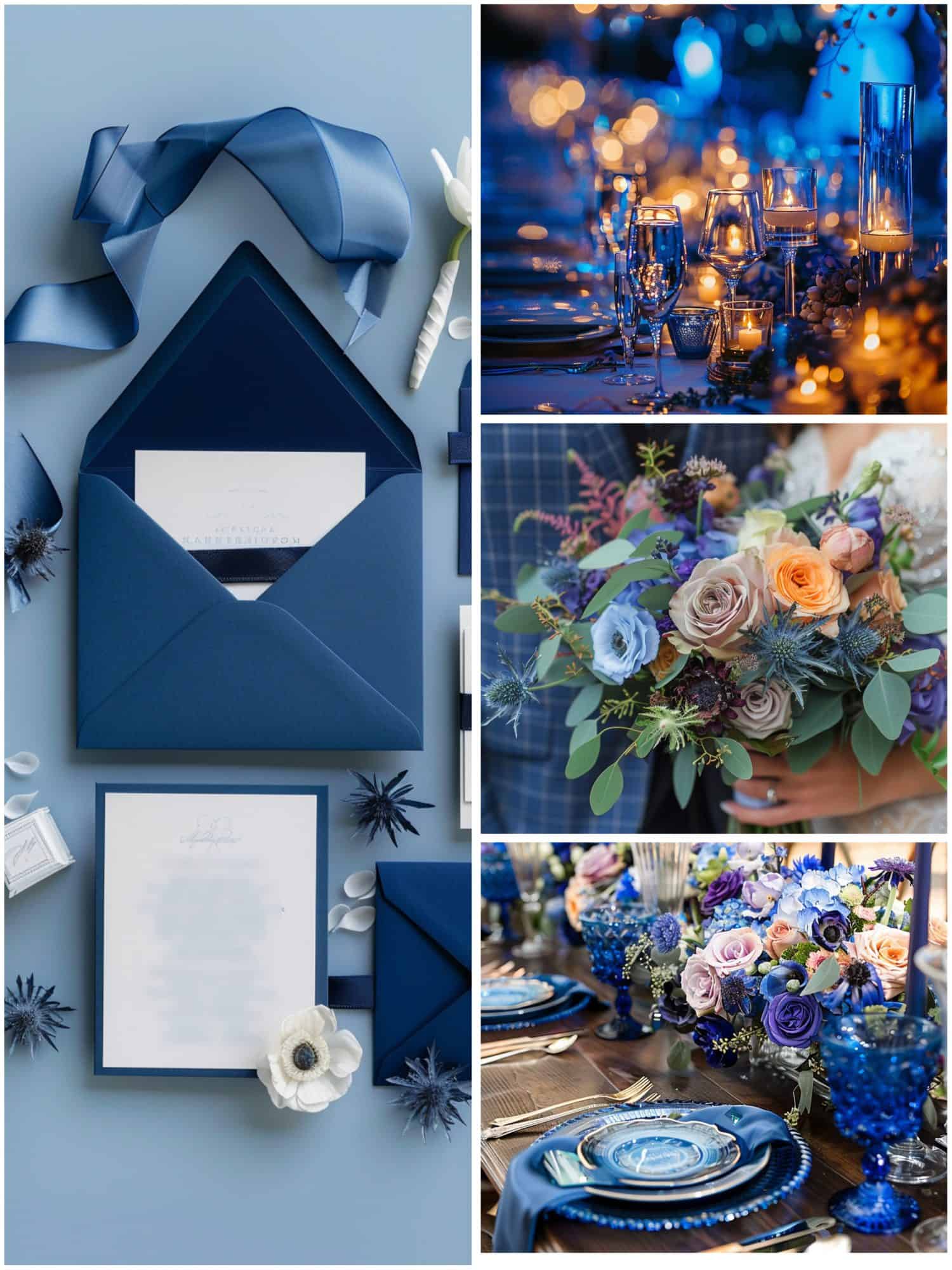 modern and chic blue wedding ideas