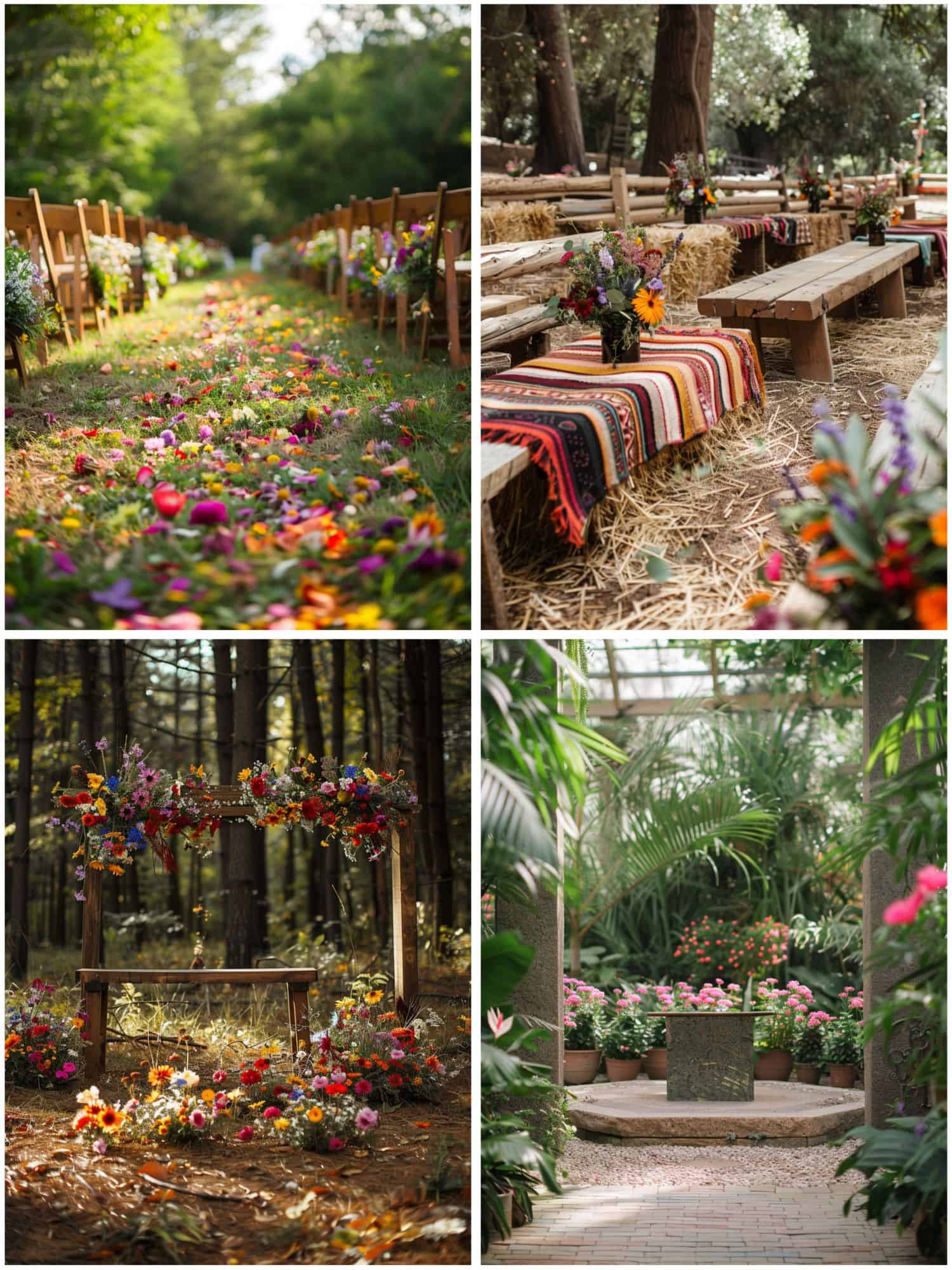 outdoor wedding ideas with a wildflower theme