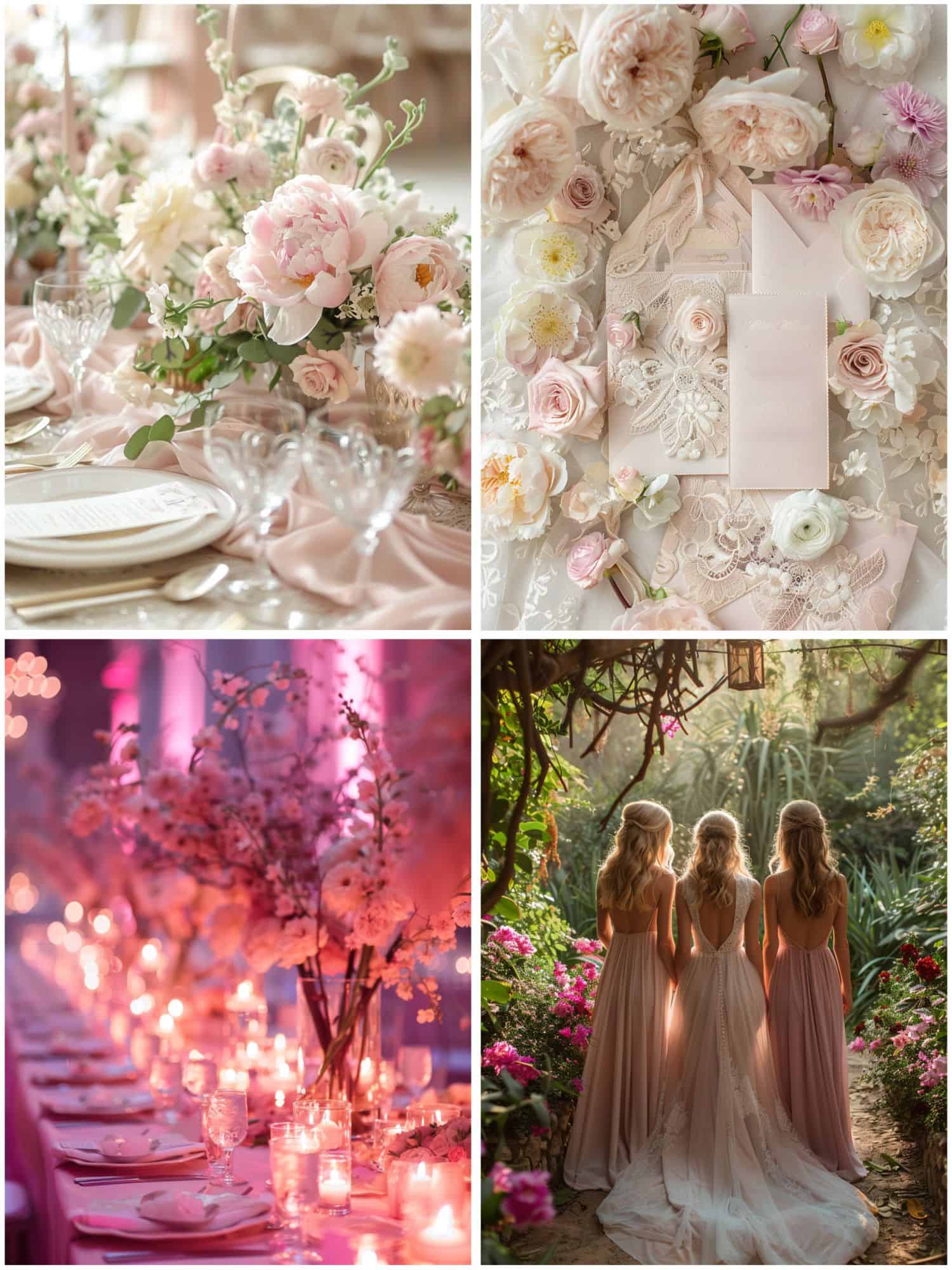 pastel pink wedding theme ideas