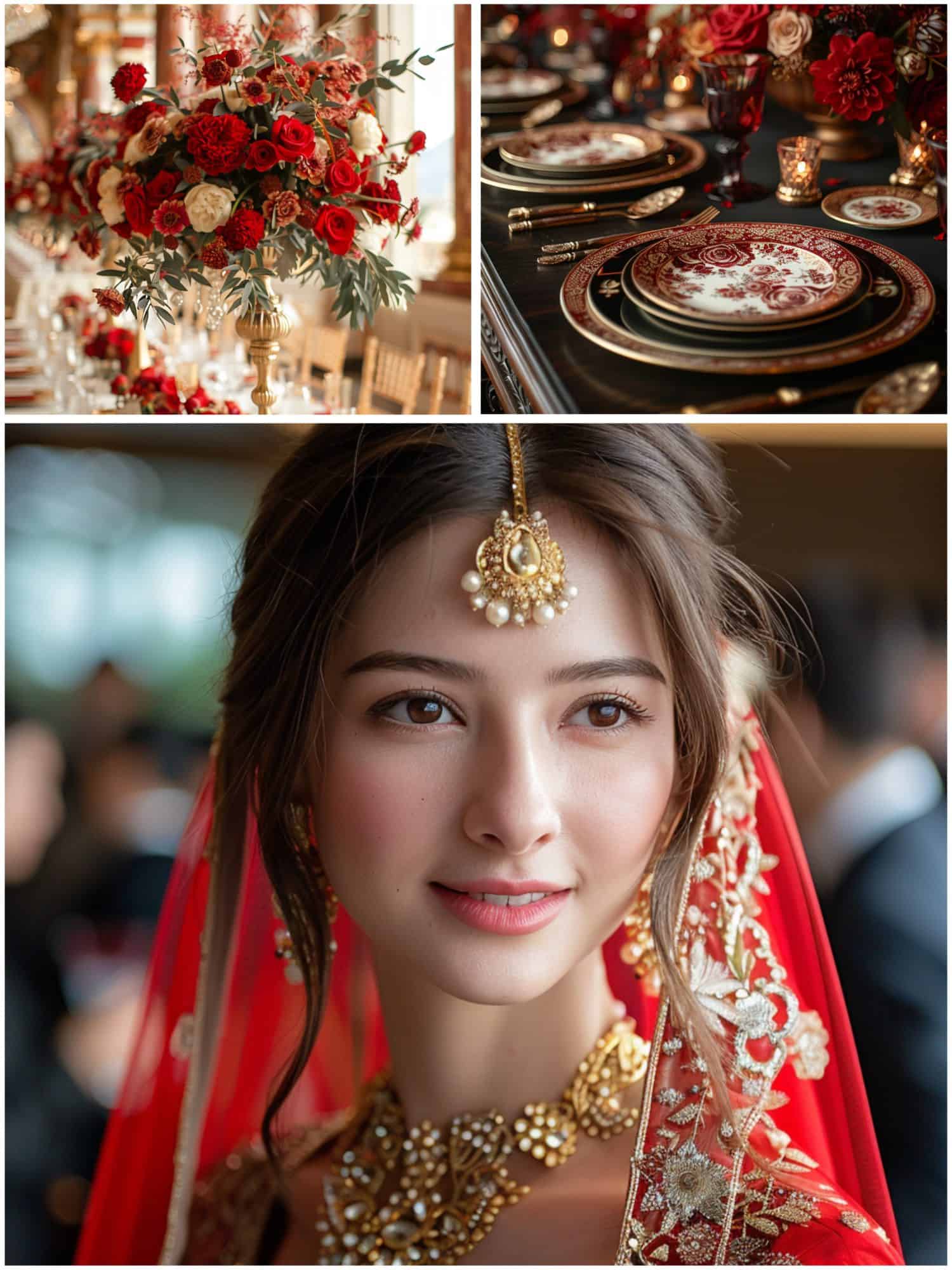 photography for a royal red and gold wedding