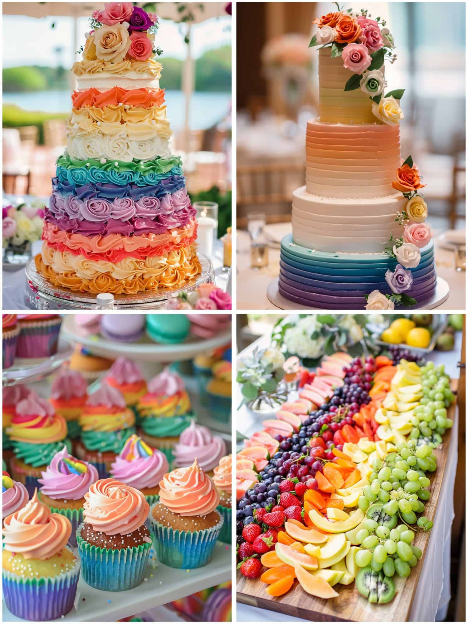 rainbow dessert options