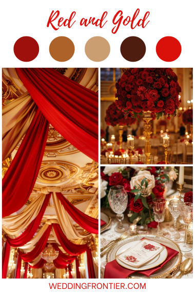 red and gold