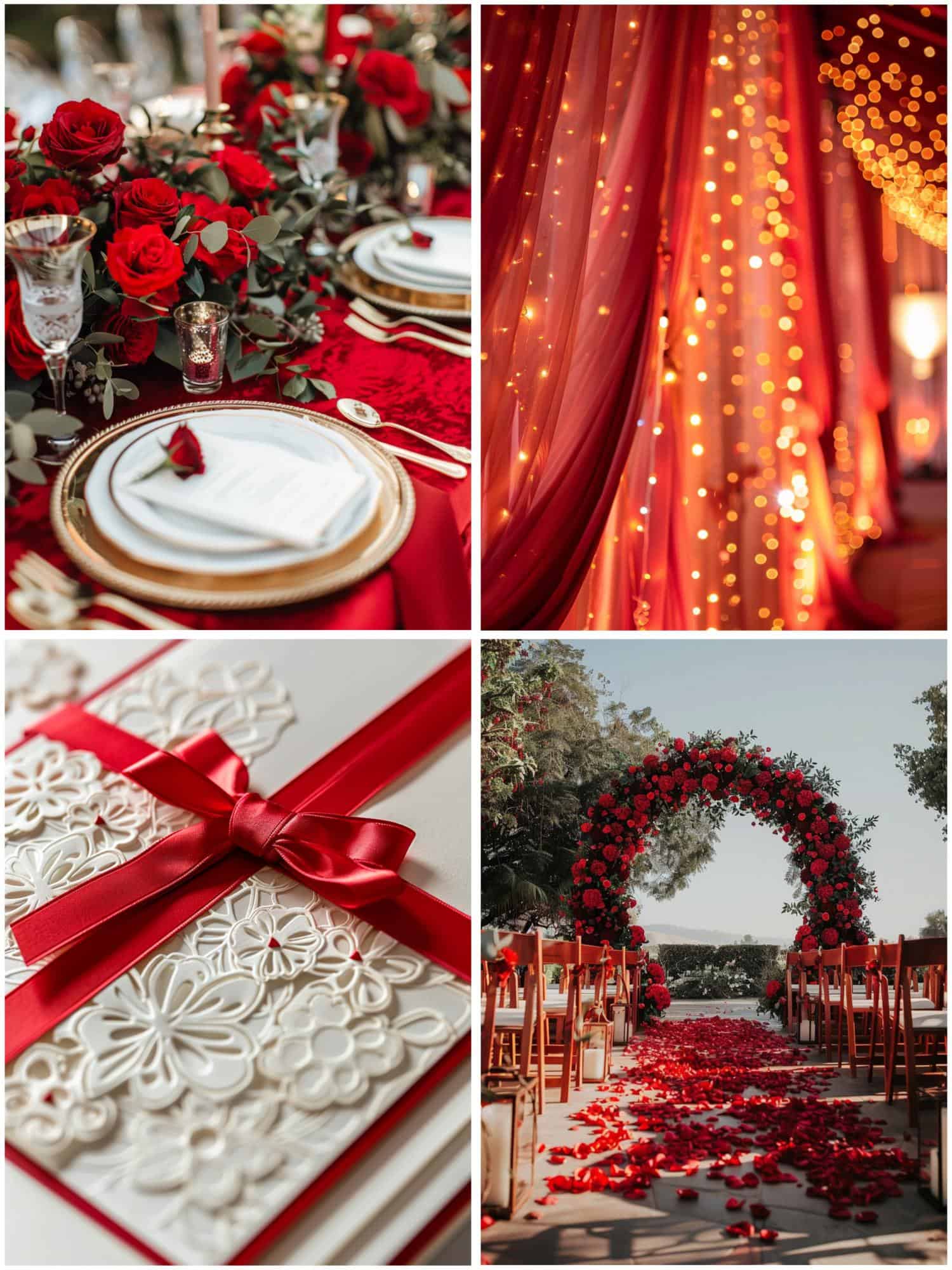 red wedding theme ideas for decor