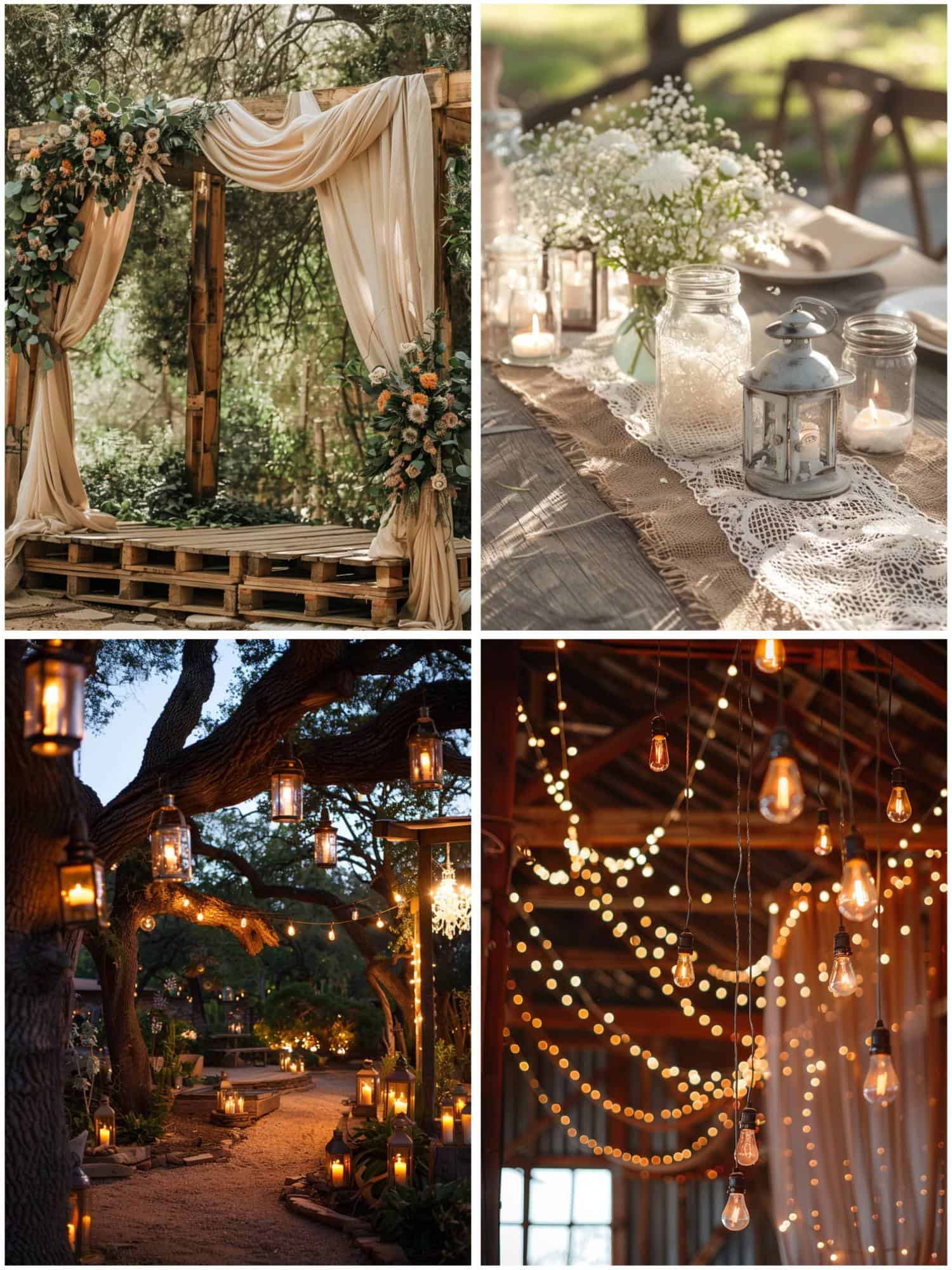 rustic wedding theme ideas for decor