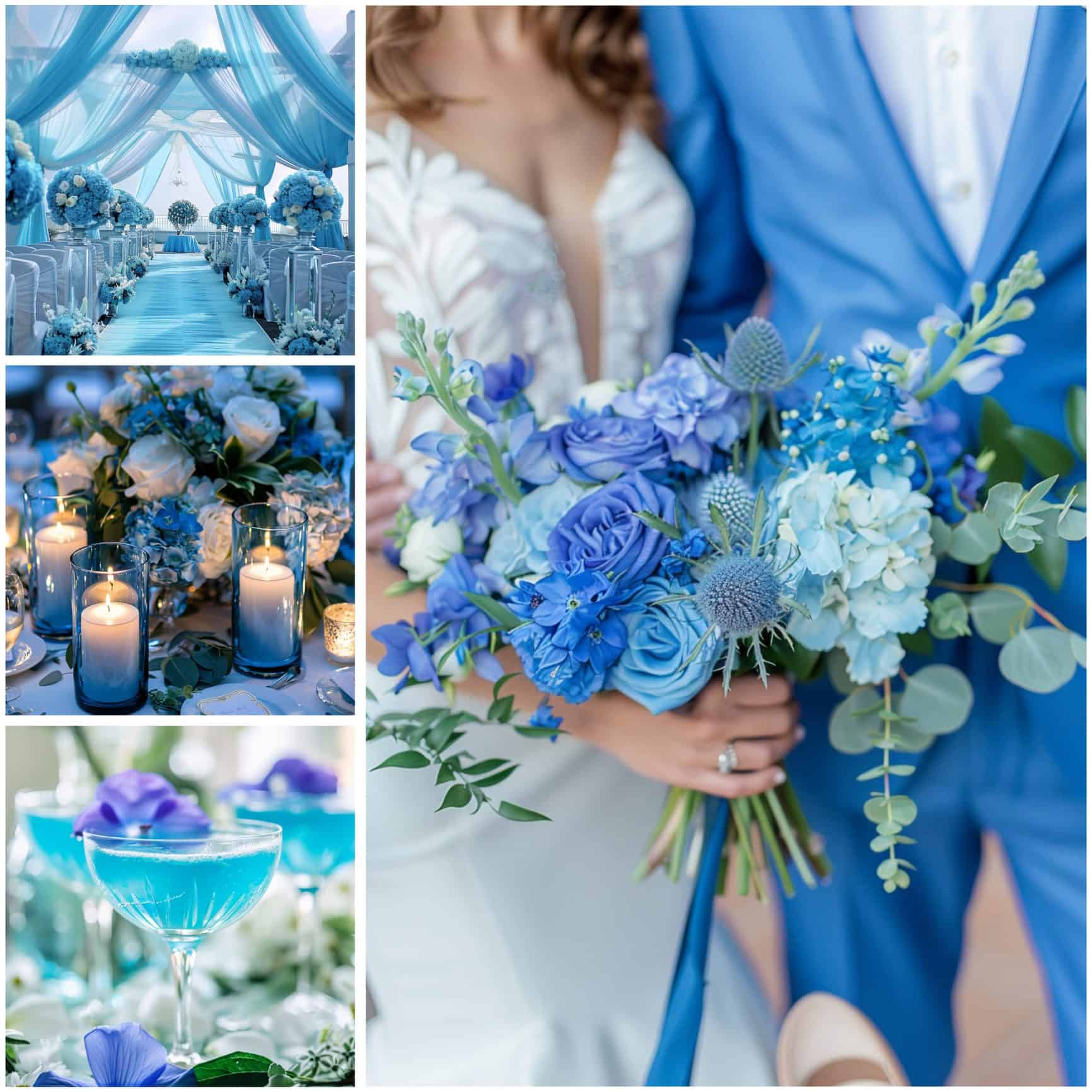 serene blue wedding ideas