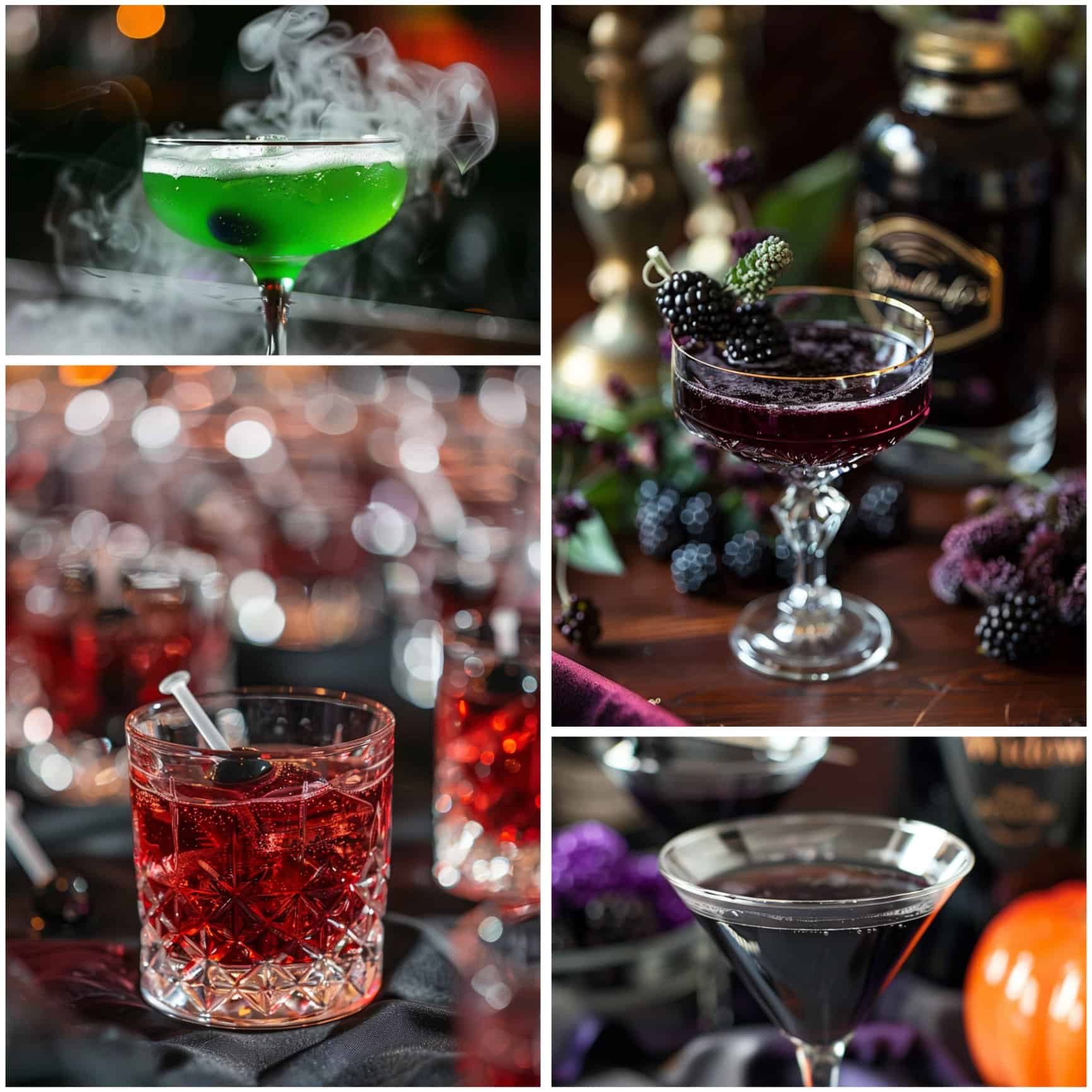 spooky halloween-themed cocktails