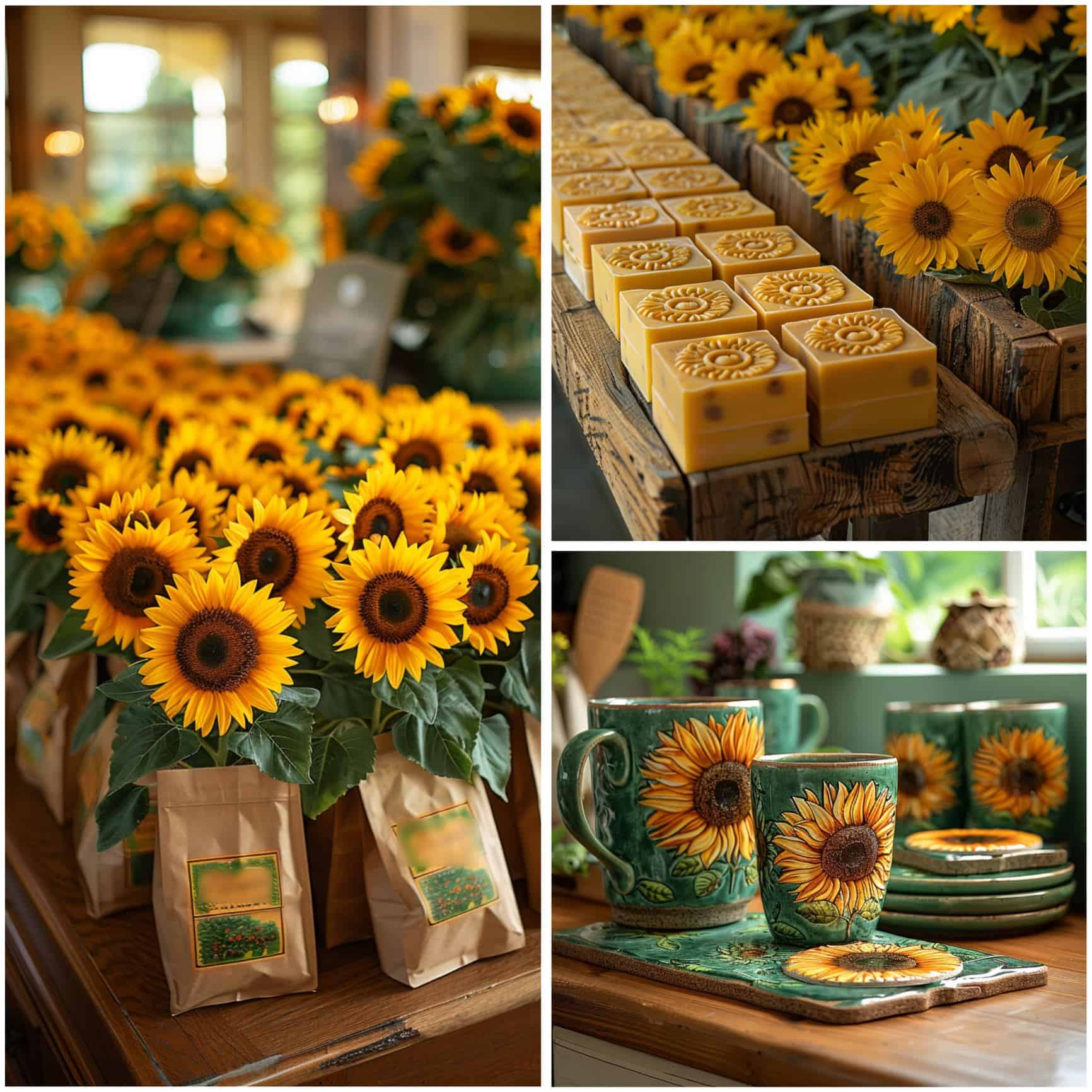 sunflower wedding theme ideas for favors