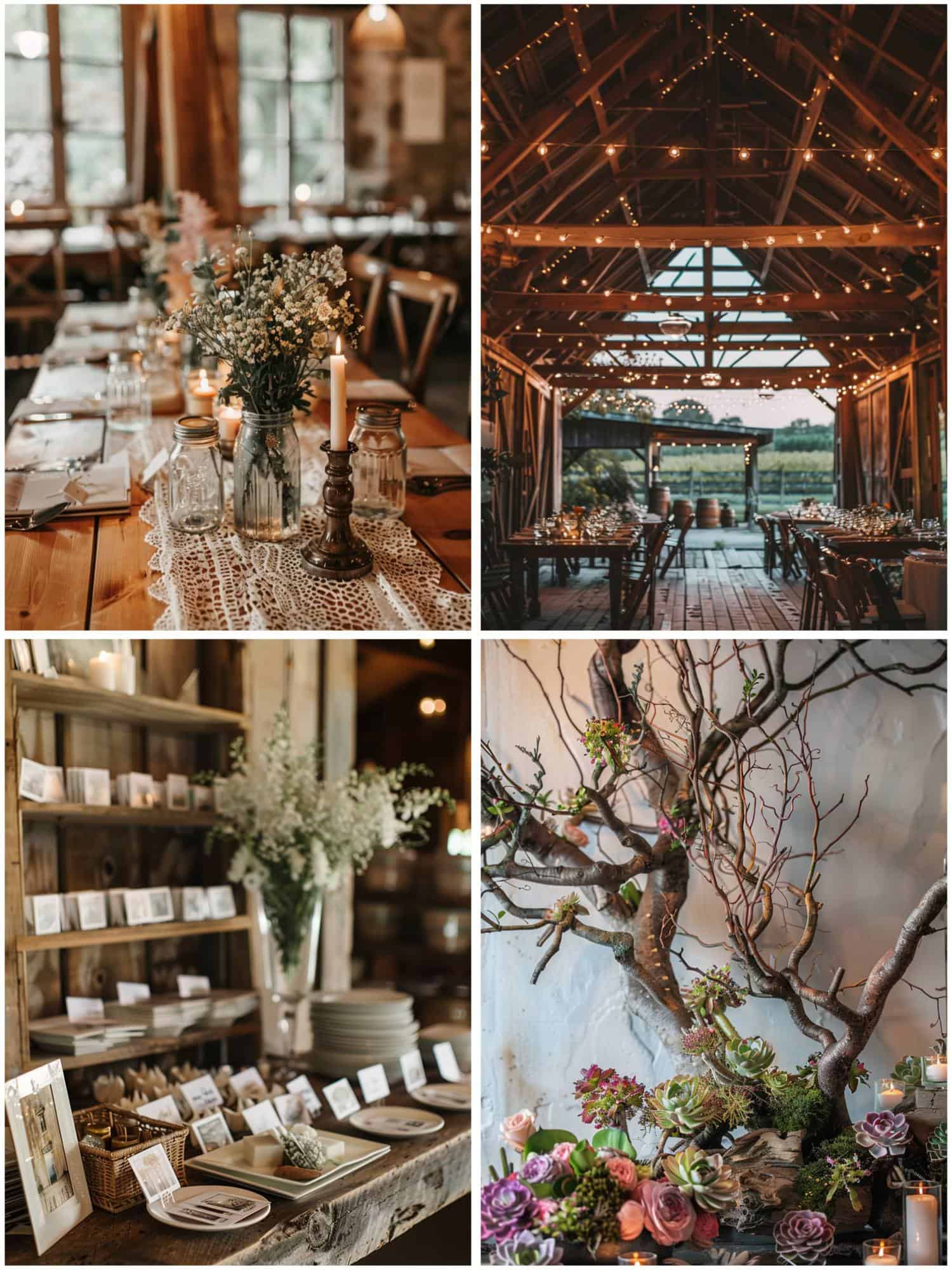 various rustic wedding theme ideas