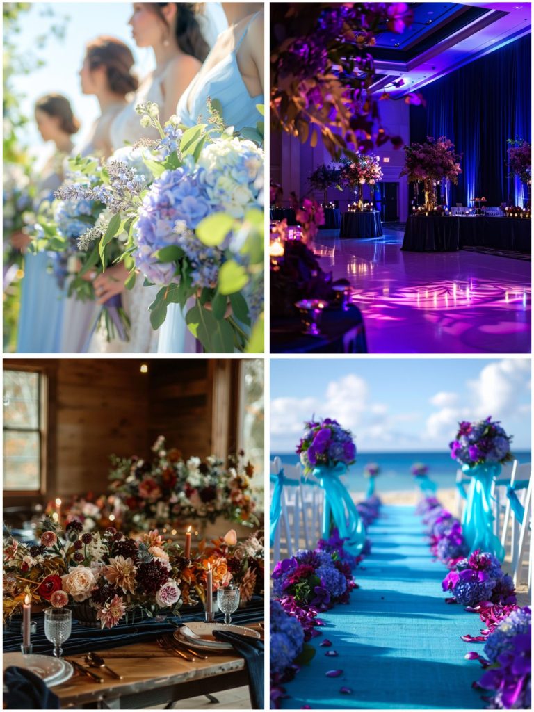 Dreamy Blue and Purple Wedding Theme Ideas