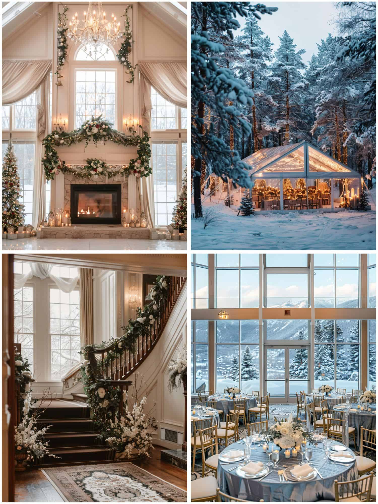 venue ideas for winter wonderland wedding