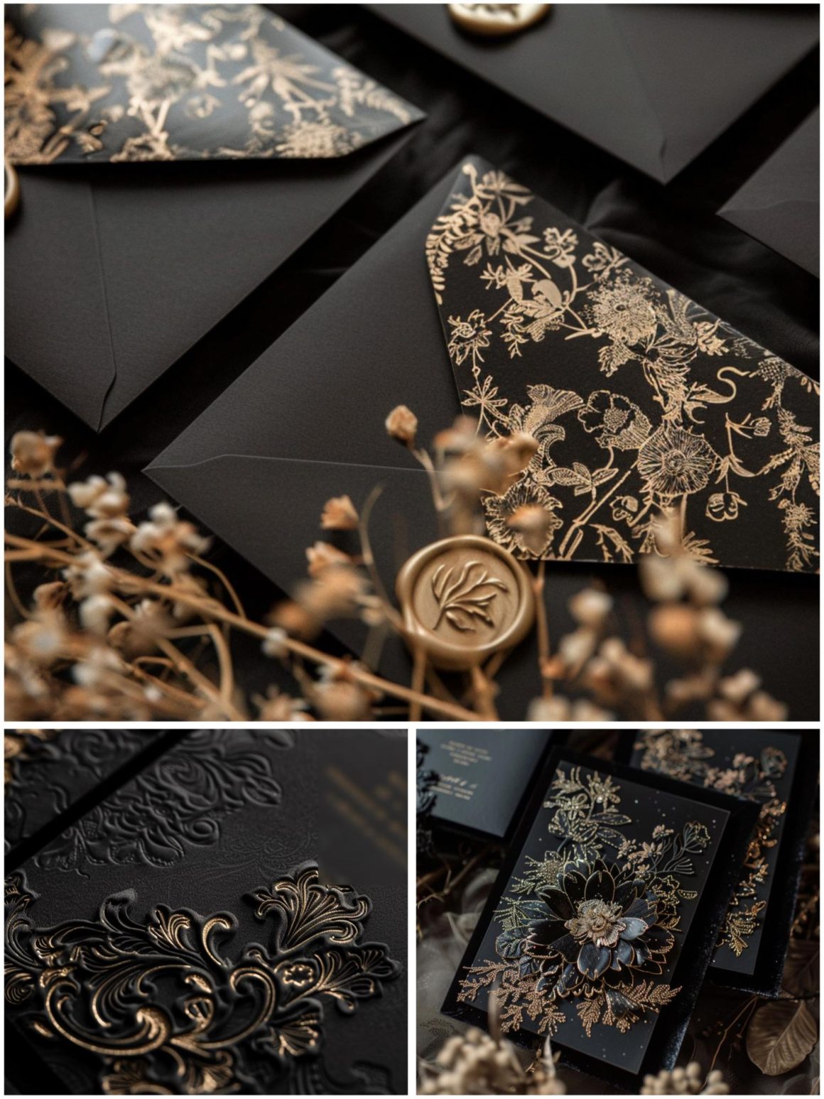 Sophisticated Black Wedding Theme Ideas for Elegance