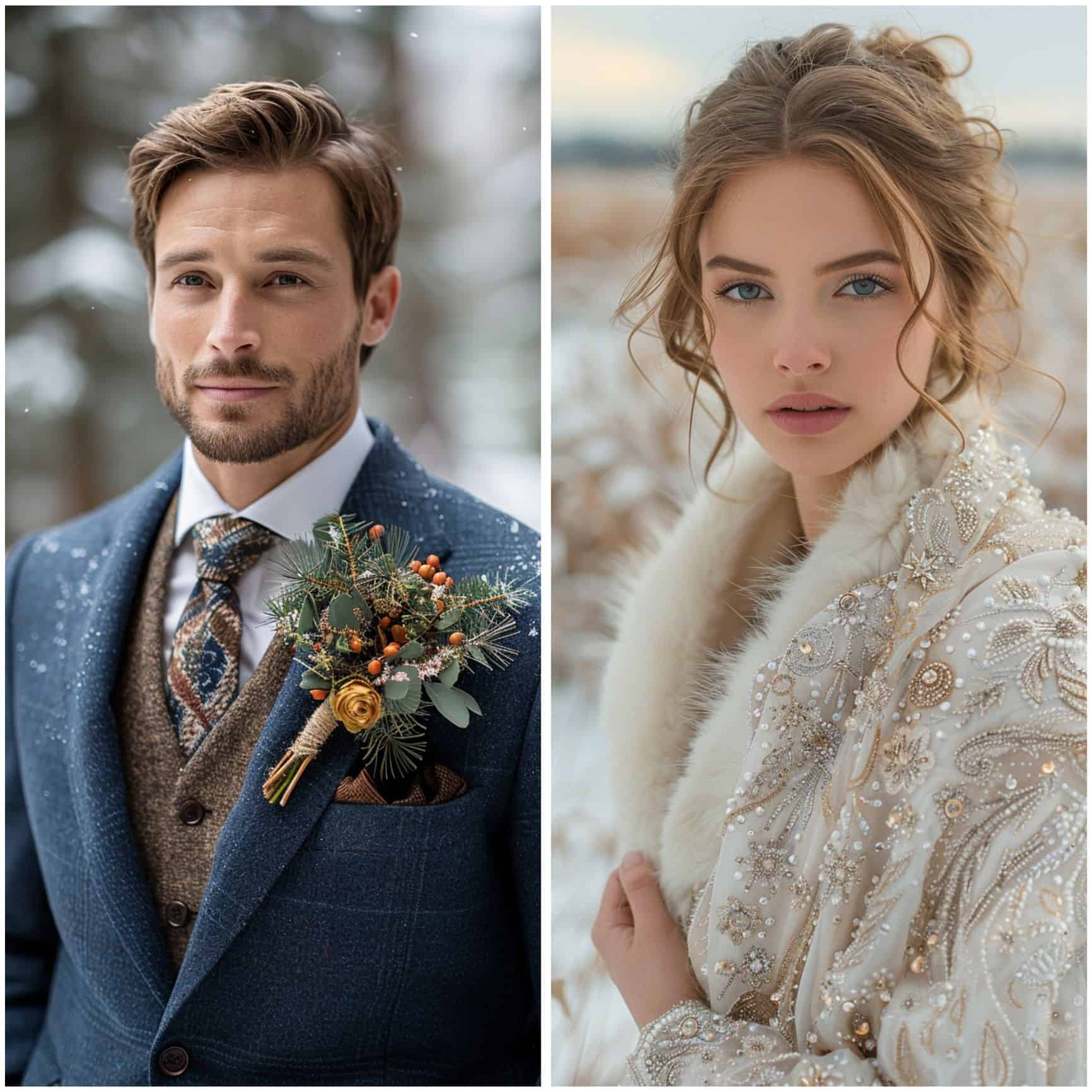 winter wedding attire