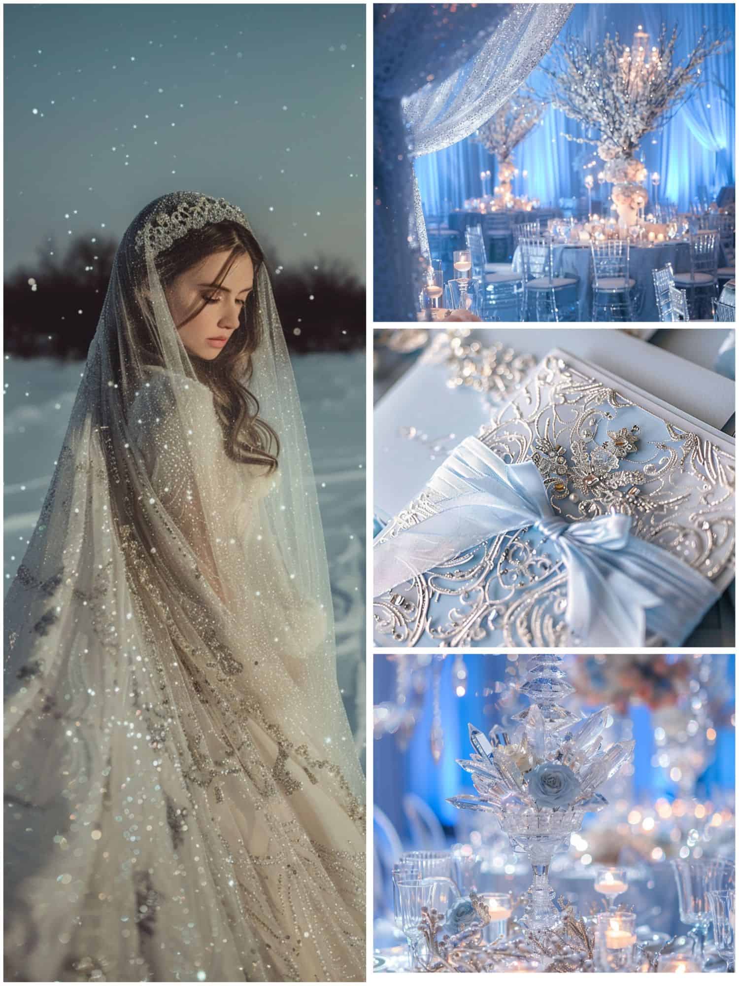 winter wedding theme ideas for magical ice princess