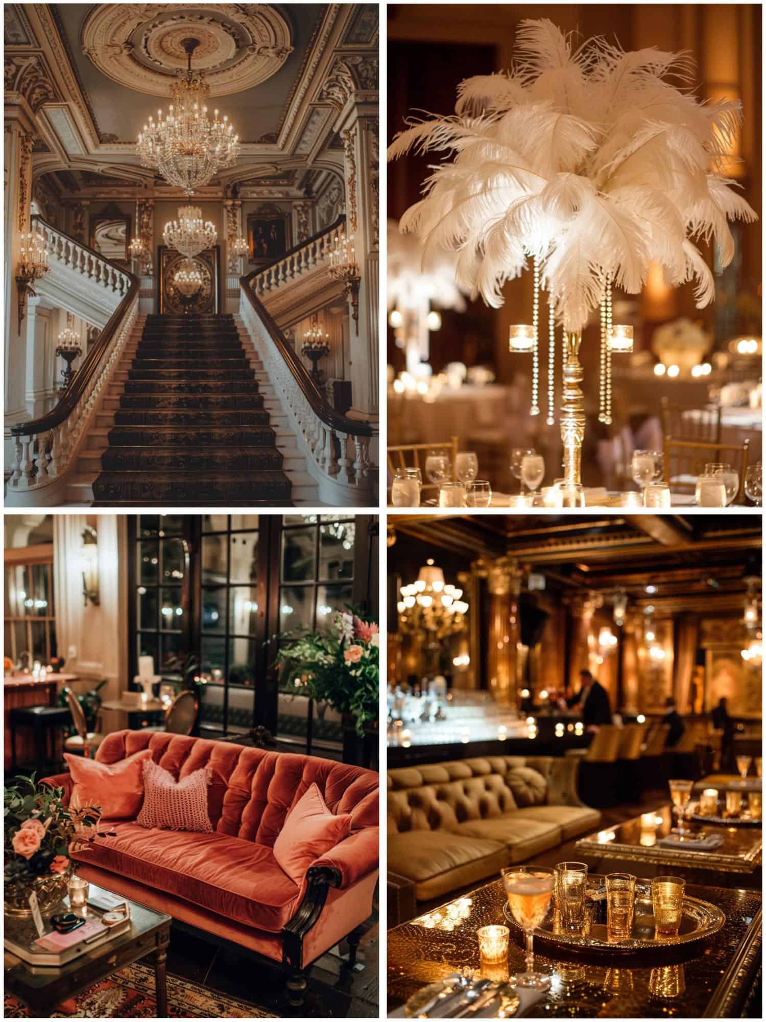 20s wedding venue inspired by great gatsby