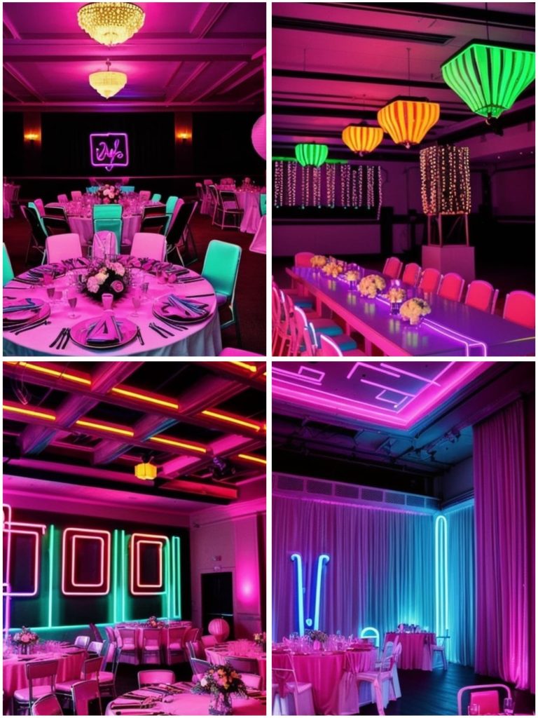 80s wedding theme ideas for venue decor