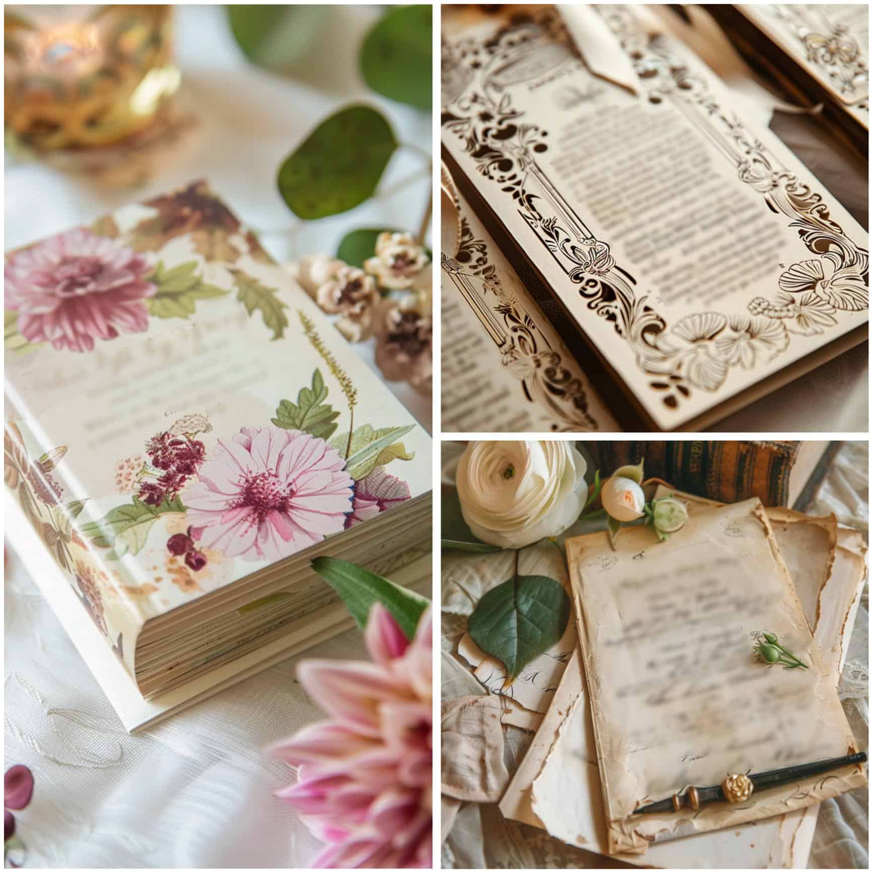 book wedding theme ideas for stationery