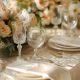 champagne-themed wedding tablescape