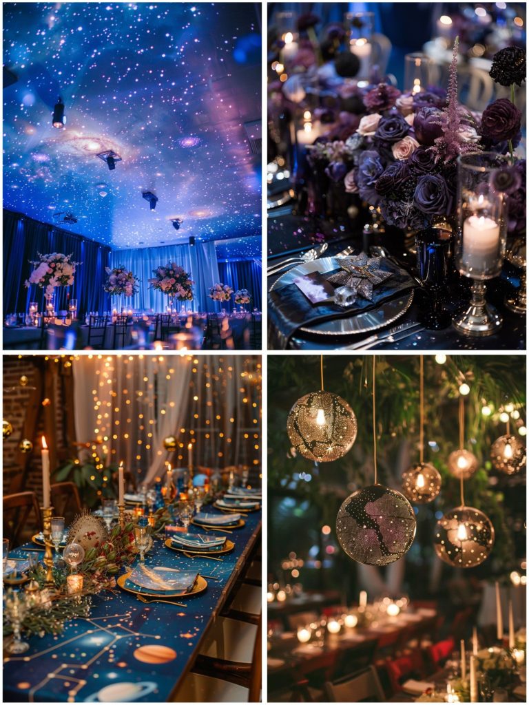 Cosmic Space Wedding Theme Ideas for Stardust