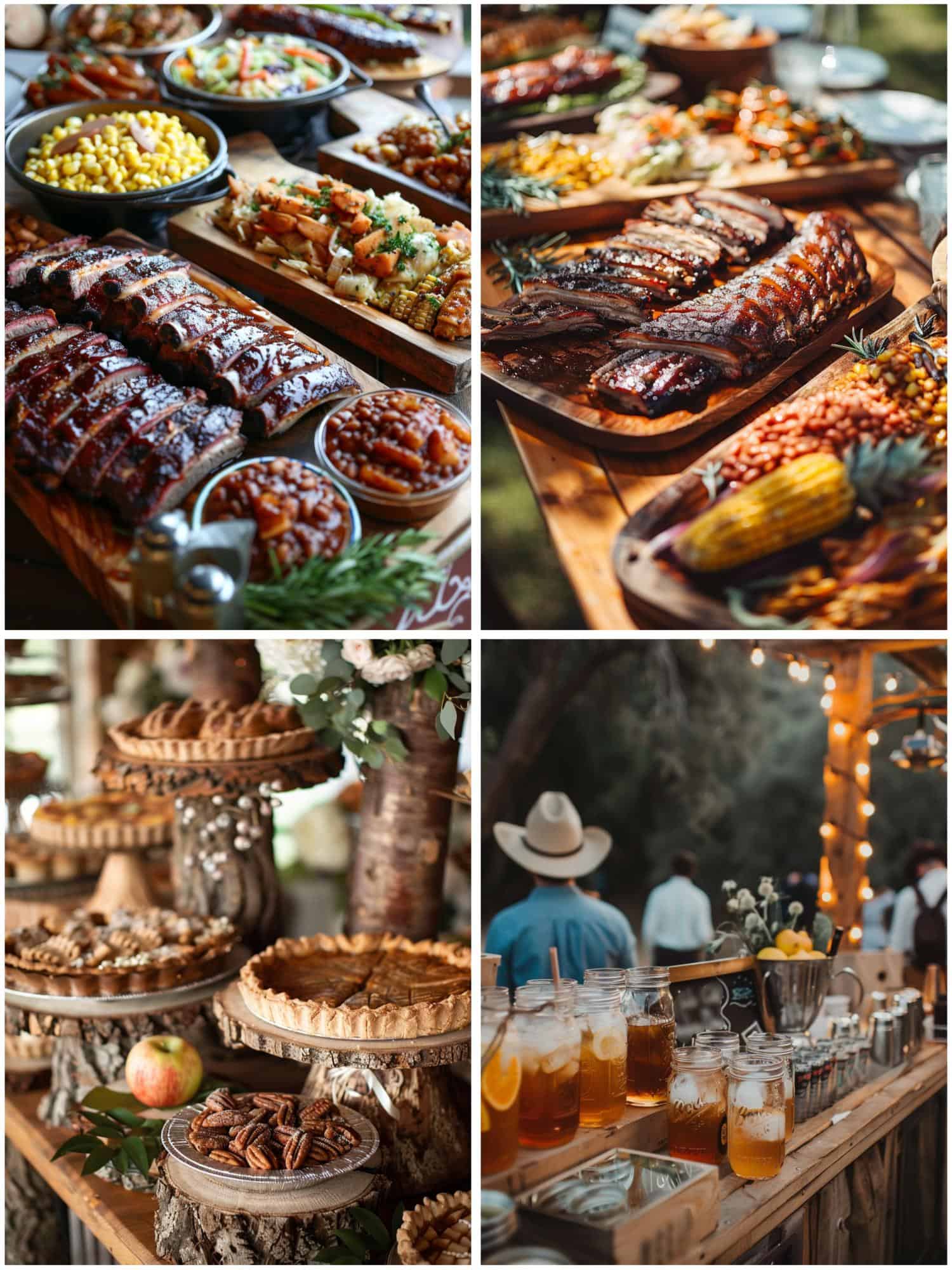 cowboy-inspired wedding menu