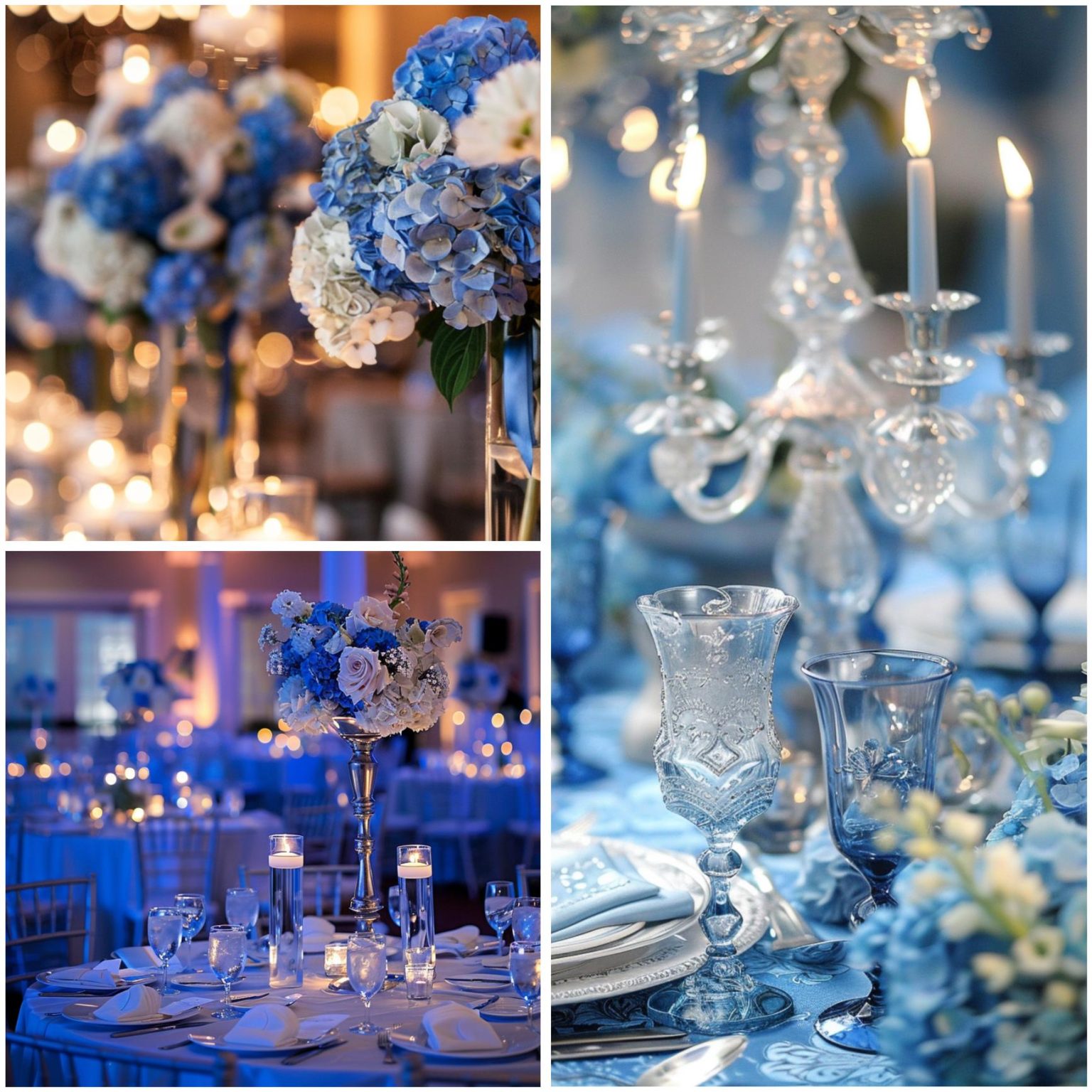 Sleek Blue and Silver Wedding Ideas for Elegance