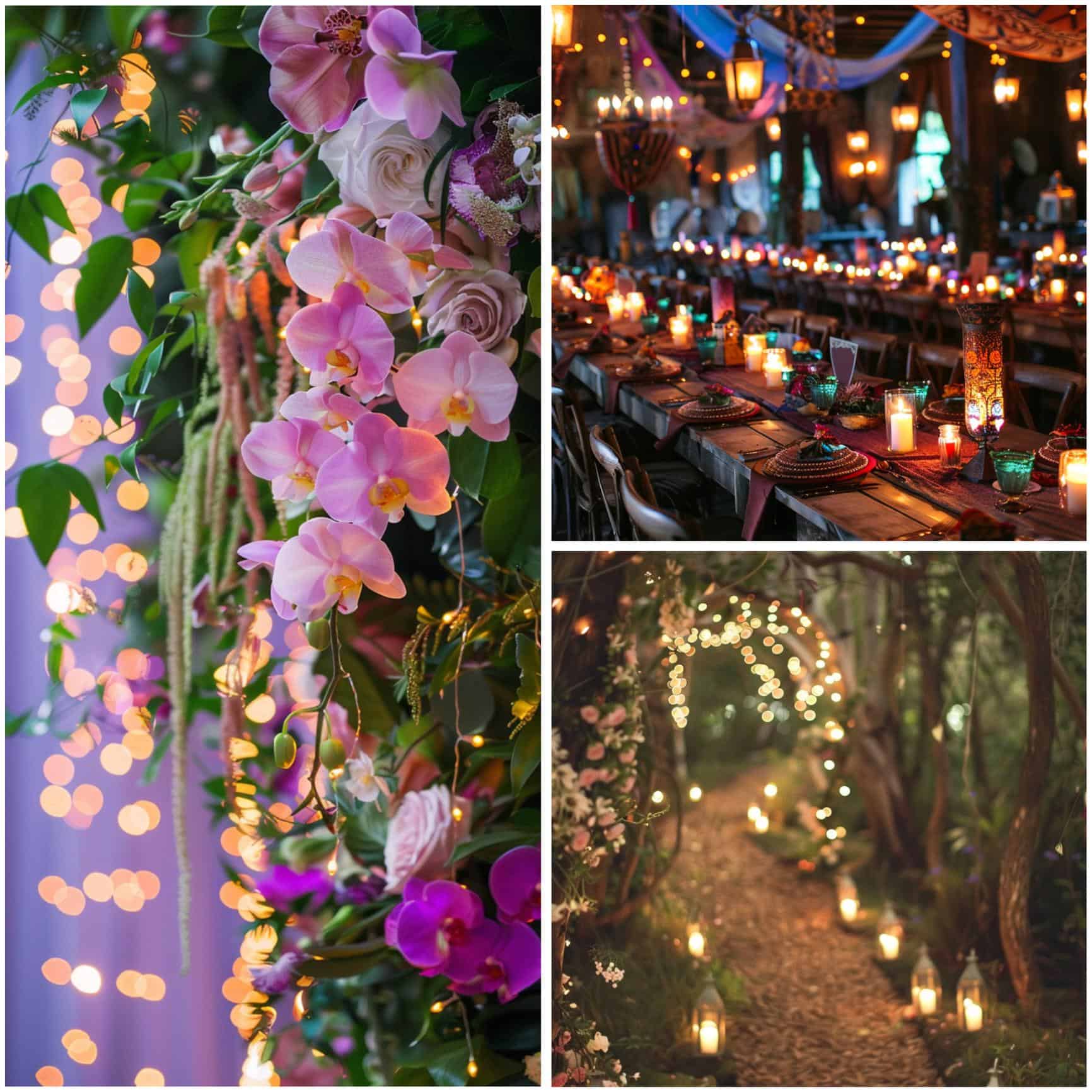 decor for a fantasy-themed wedding