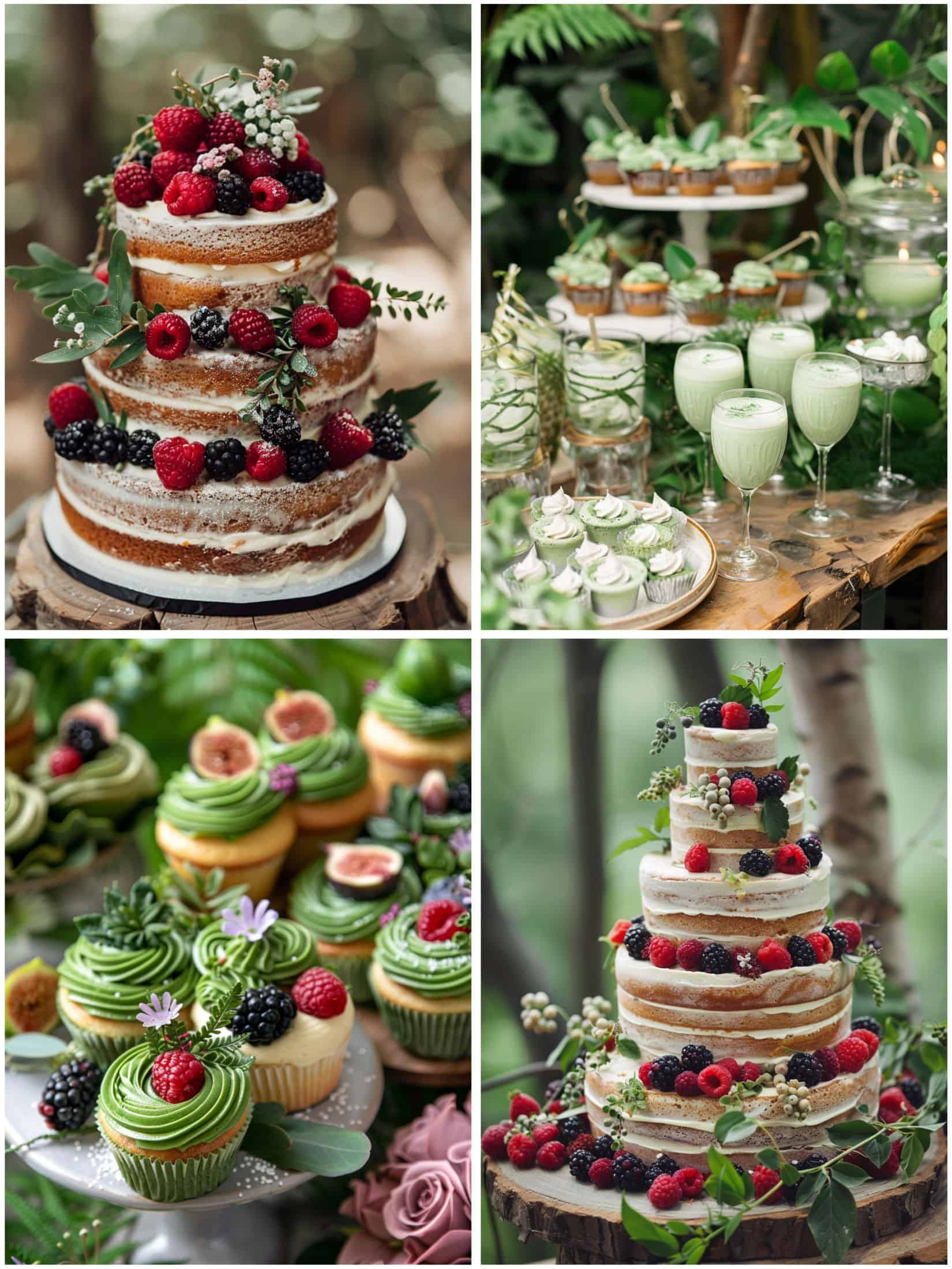 dessert ideas for forest green wedding
